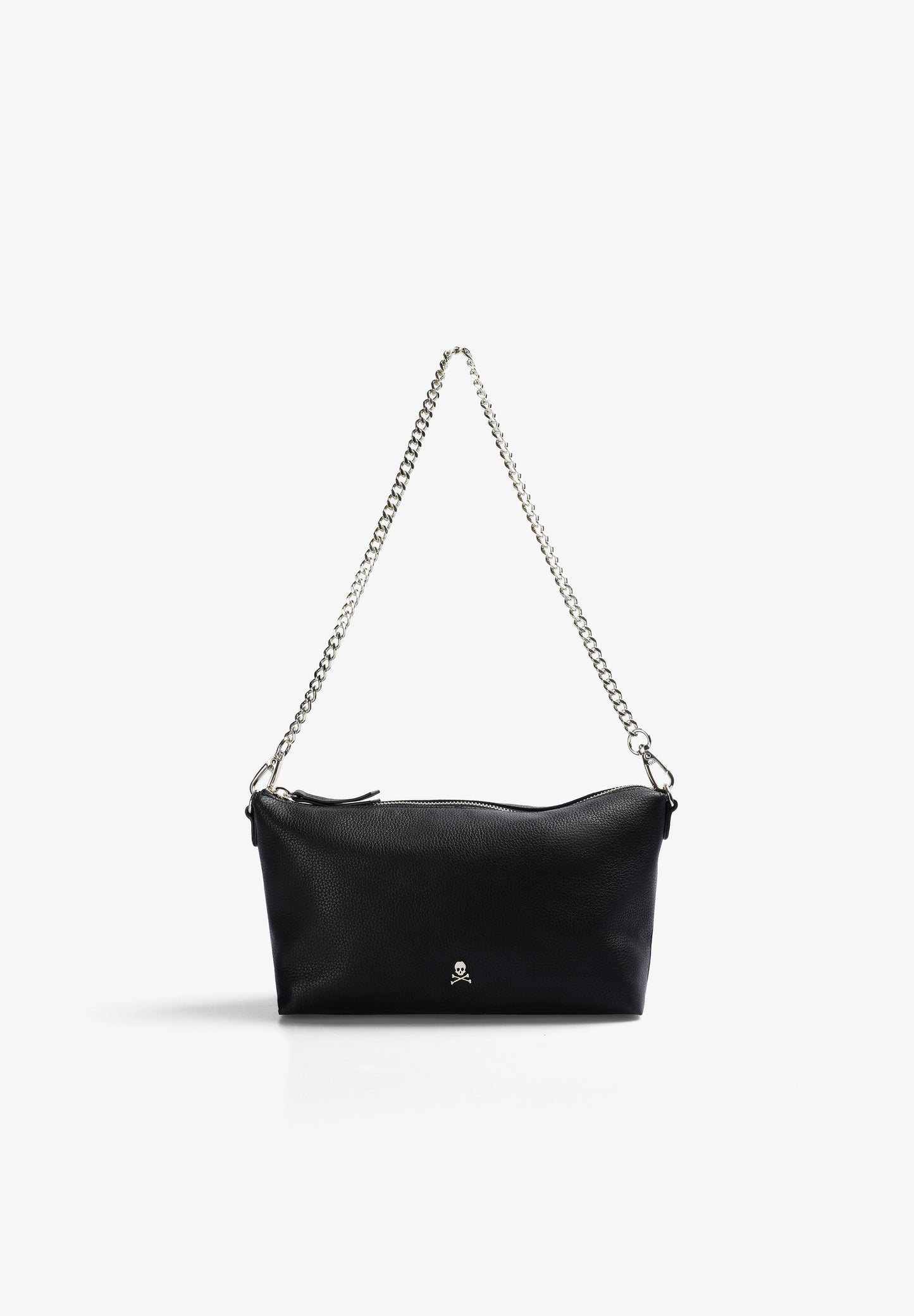 LEATHER BAG WITH CHAIN DETAIL