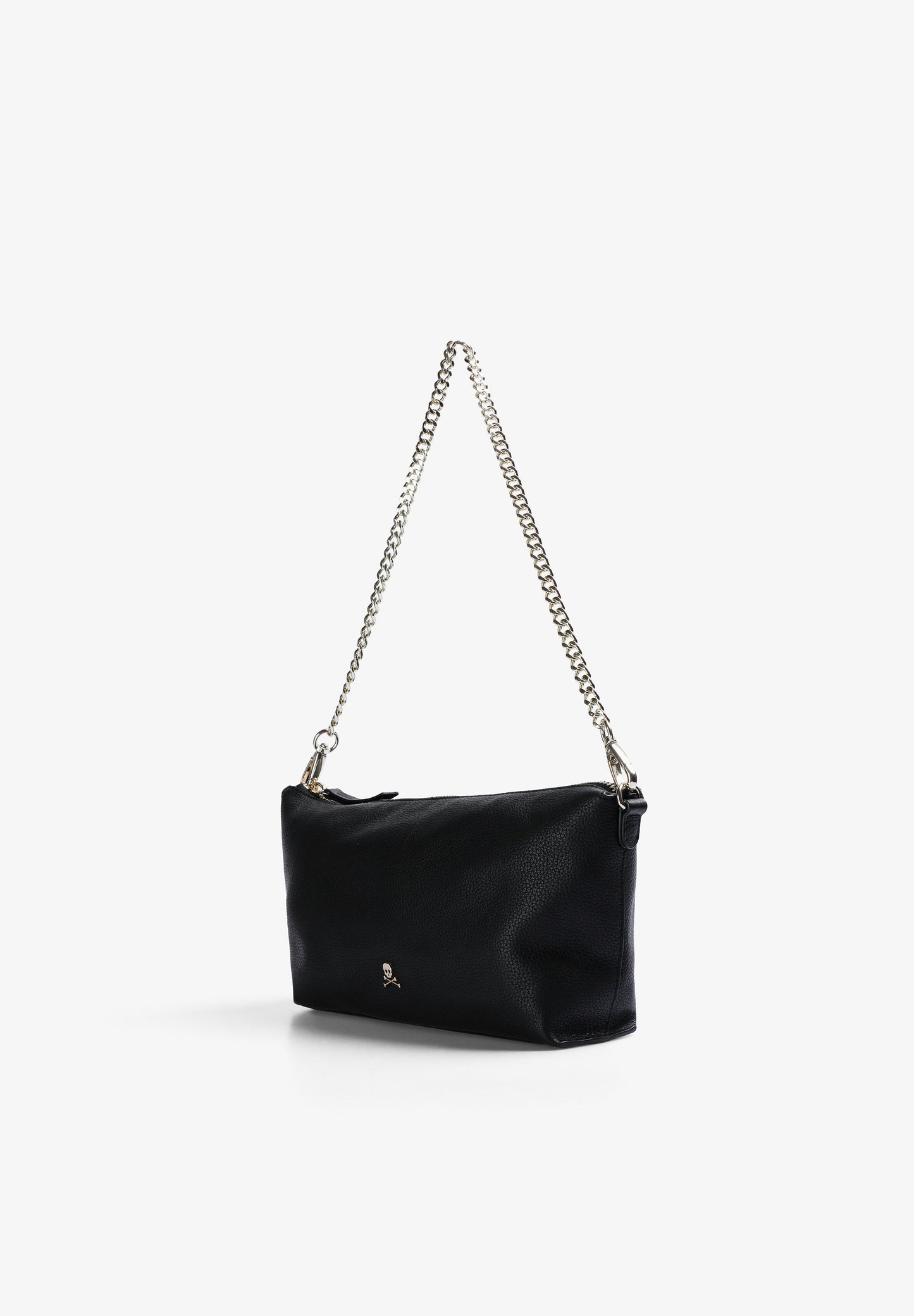 LEATHER BAG WITH CHAIN DETAIL