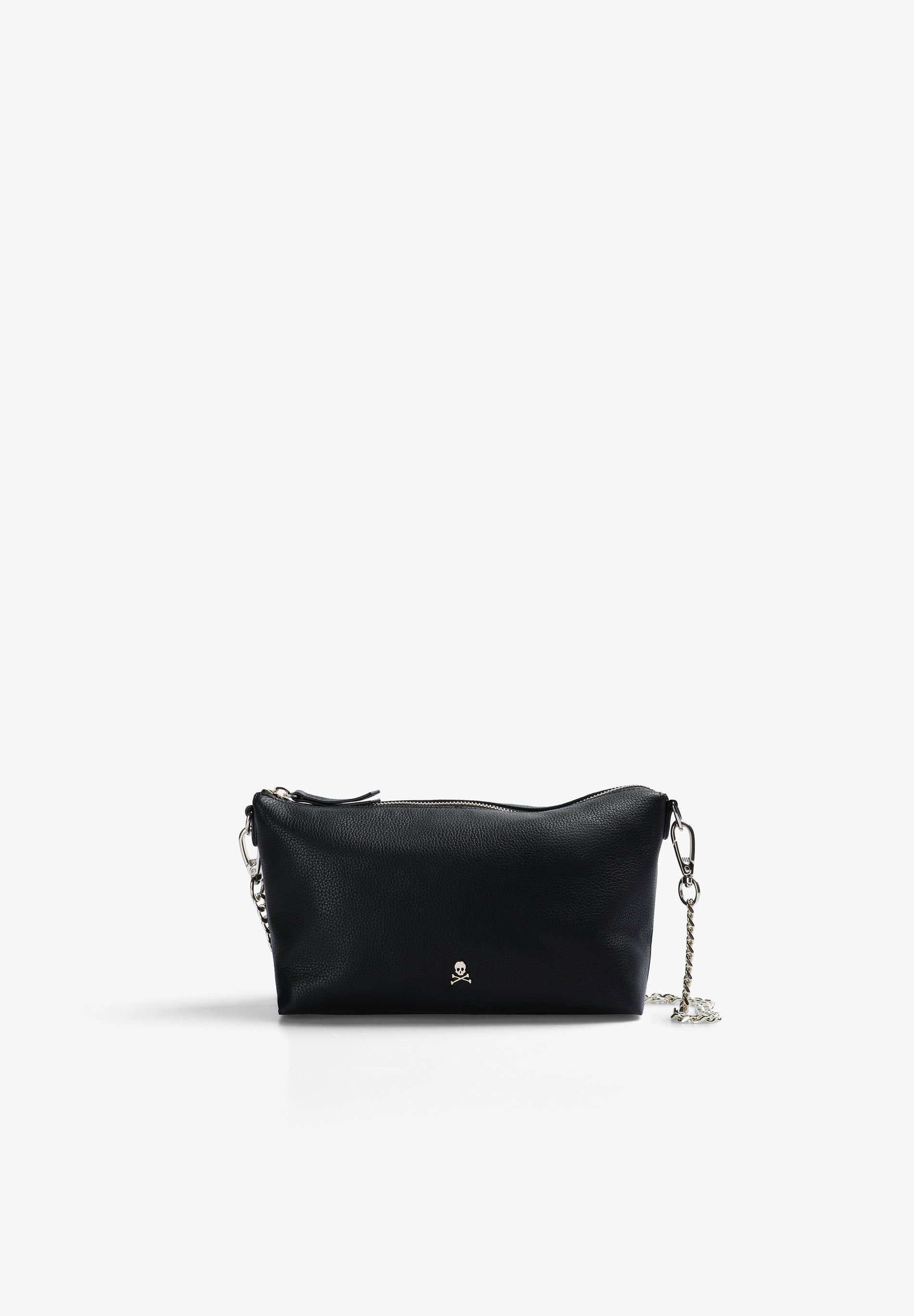 LEATHER BAG WITH CHAIN DETAIL