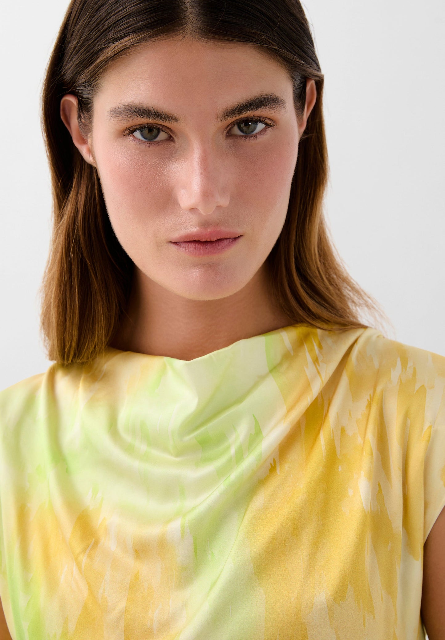 TIE-DYE DRESS WITH CUTOUTS