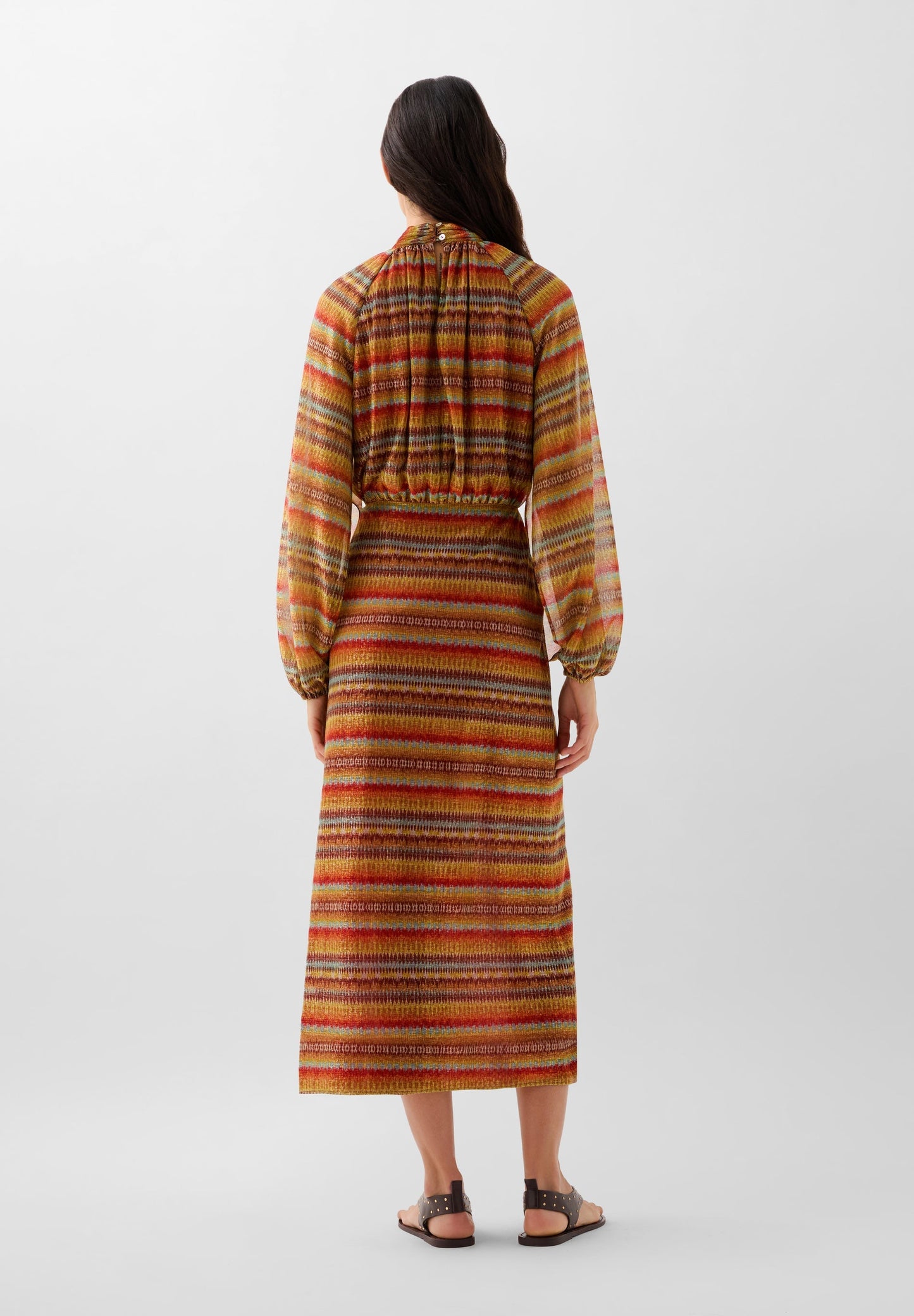 ETHNIC LUREX DRESS