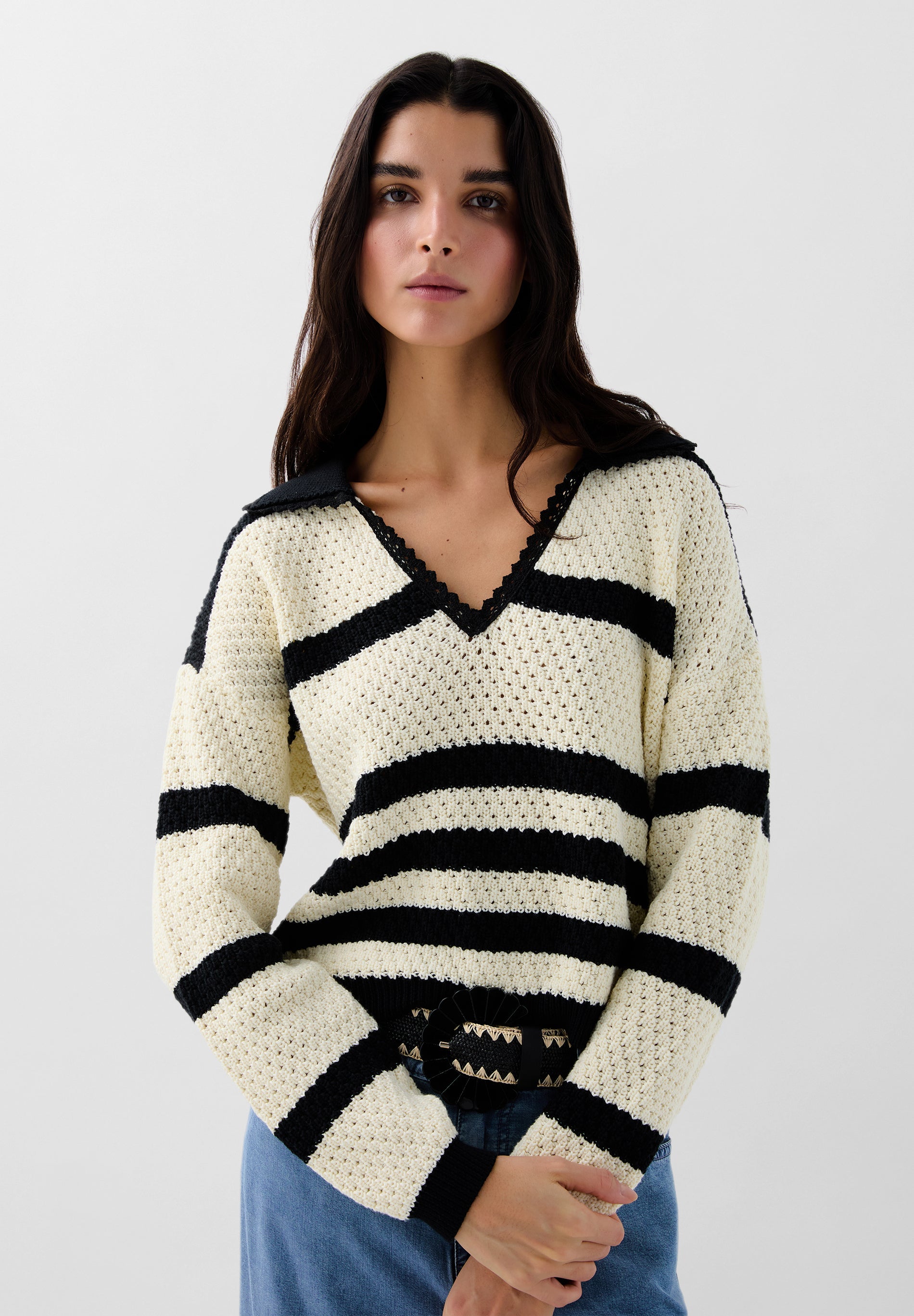 SCPOLO CROCHET JUMPER