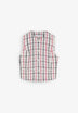 VICHY PRINTED LINEN WAISTCOAT