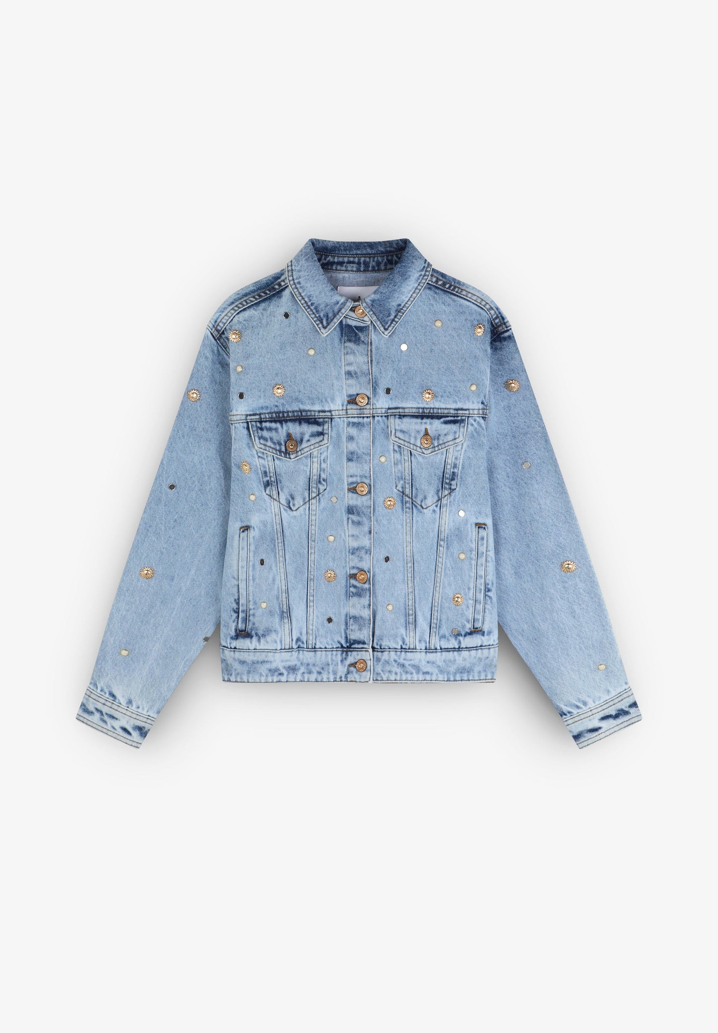 DENIM JACKET WITH STUDS