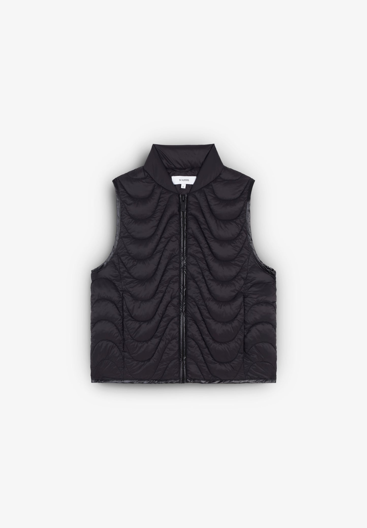 QUILTED WAVED GILET