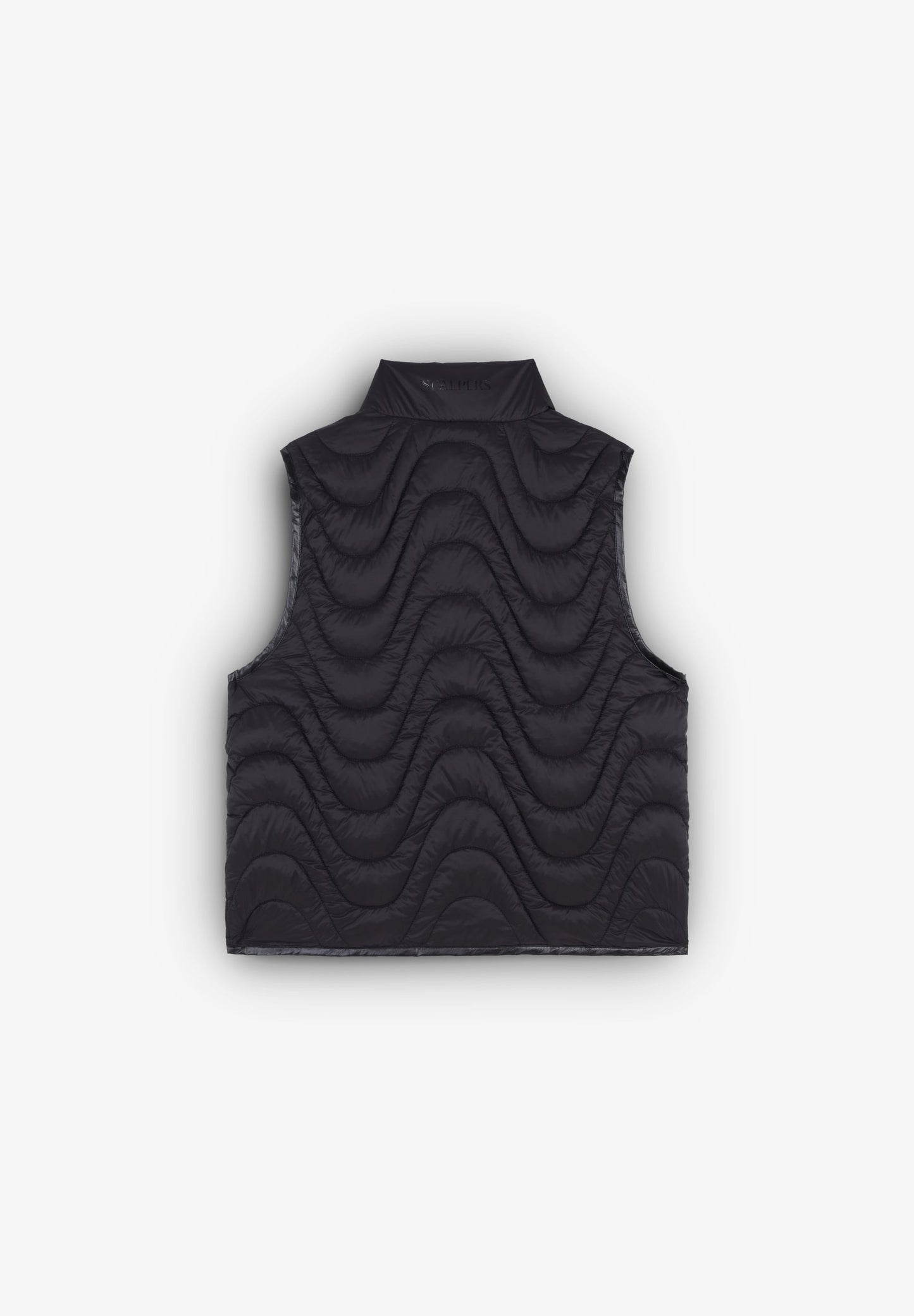 QUILTED WAVED GILET