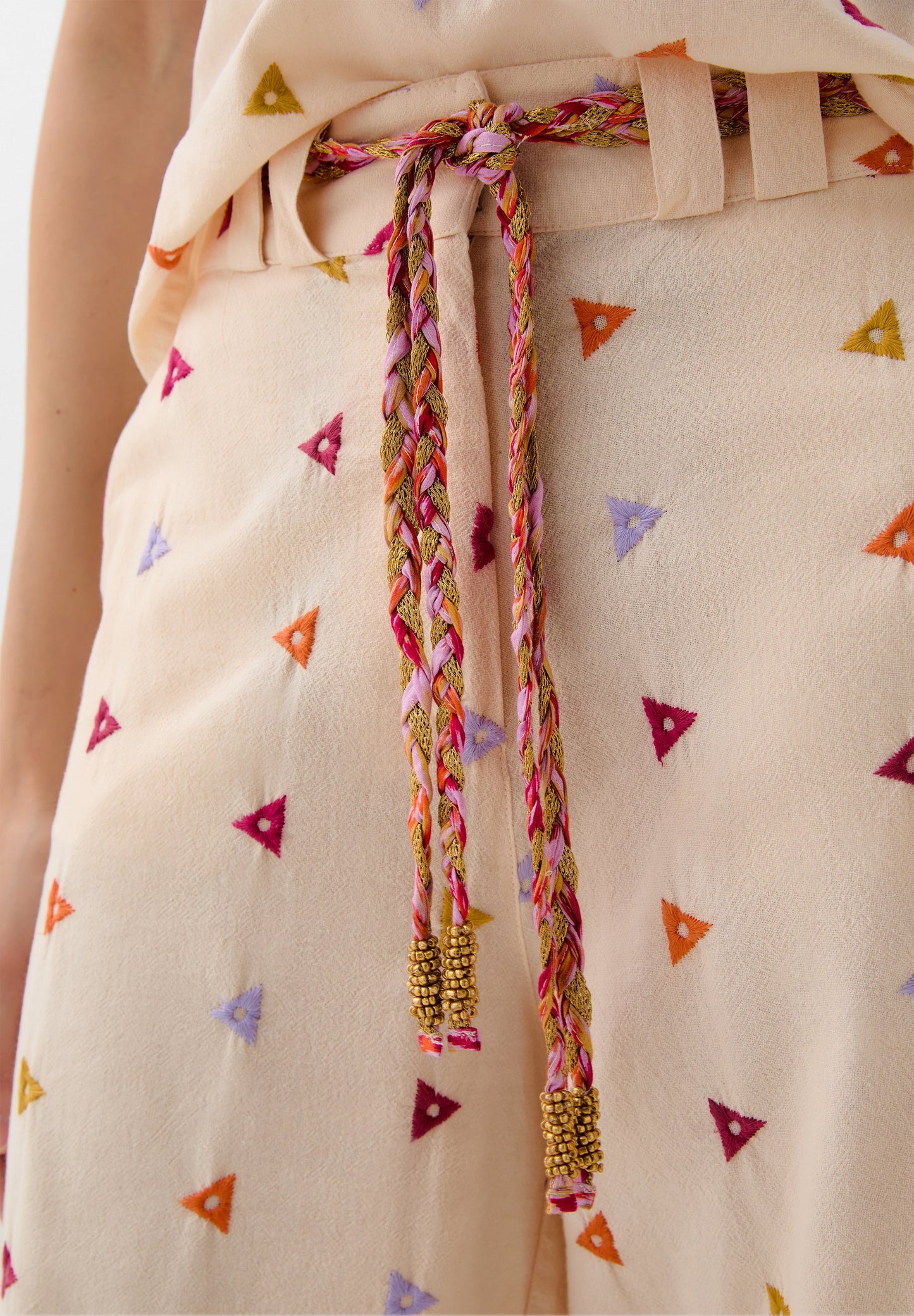 EMBROIDERED TRIANGLE TROUSERS