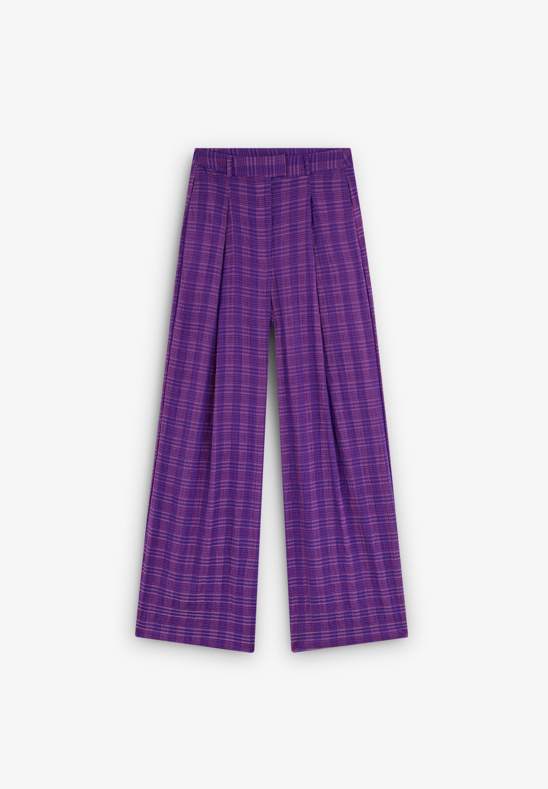 FULL LENGTH STRIPED TROUSERS WITH DARTS