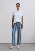 CONTRAST STRIPED JEANS