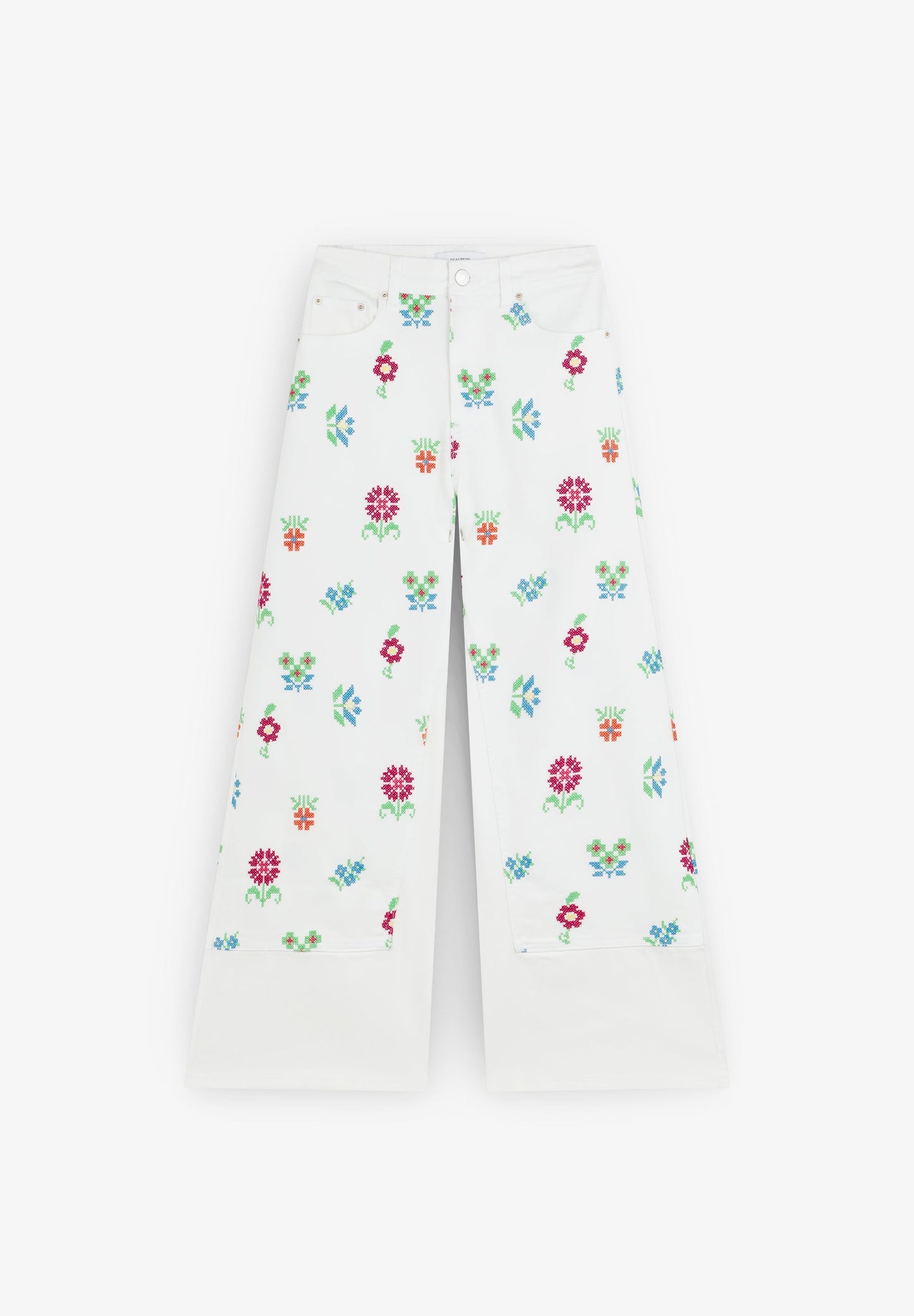 SCCROSS STITCHING DENIM PANT