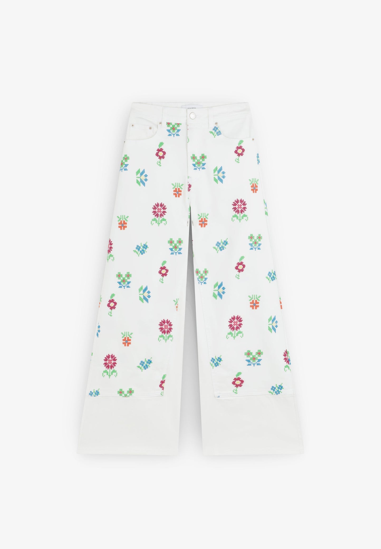 SCCROSS STITCHING DENIM PANT