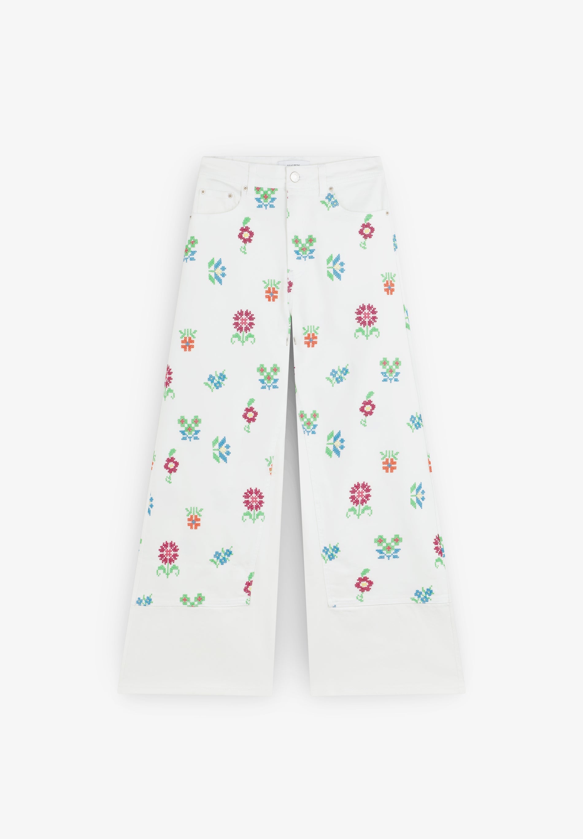 SCCROSS STITCHING DENIM PANT