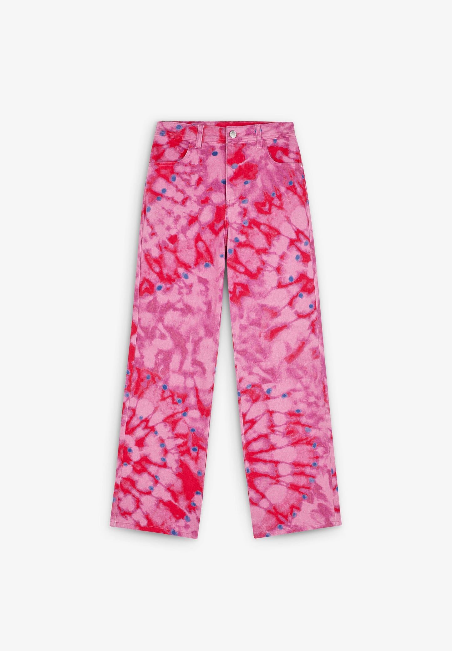 SC SUMMER PRINT DENIM TROUSERS