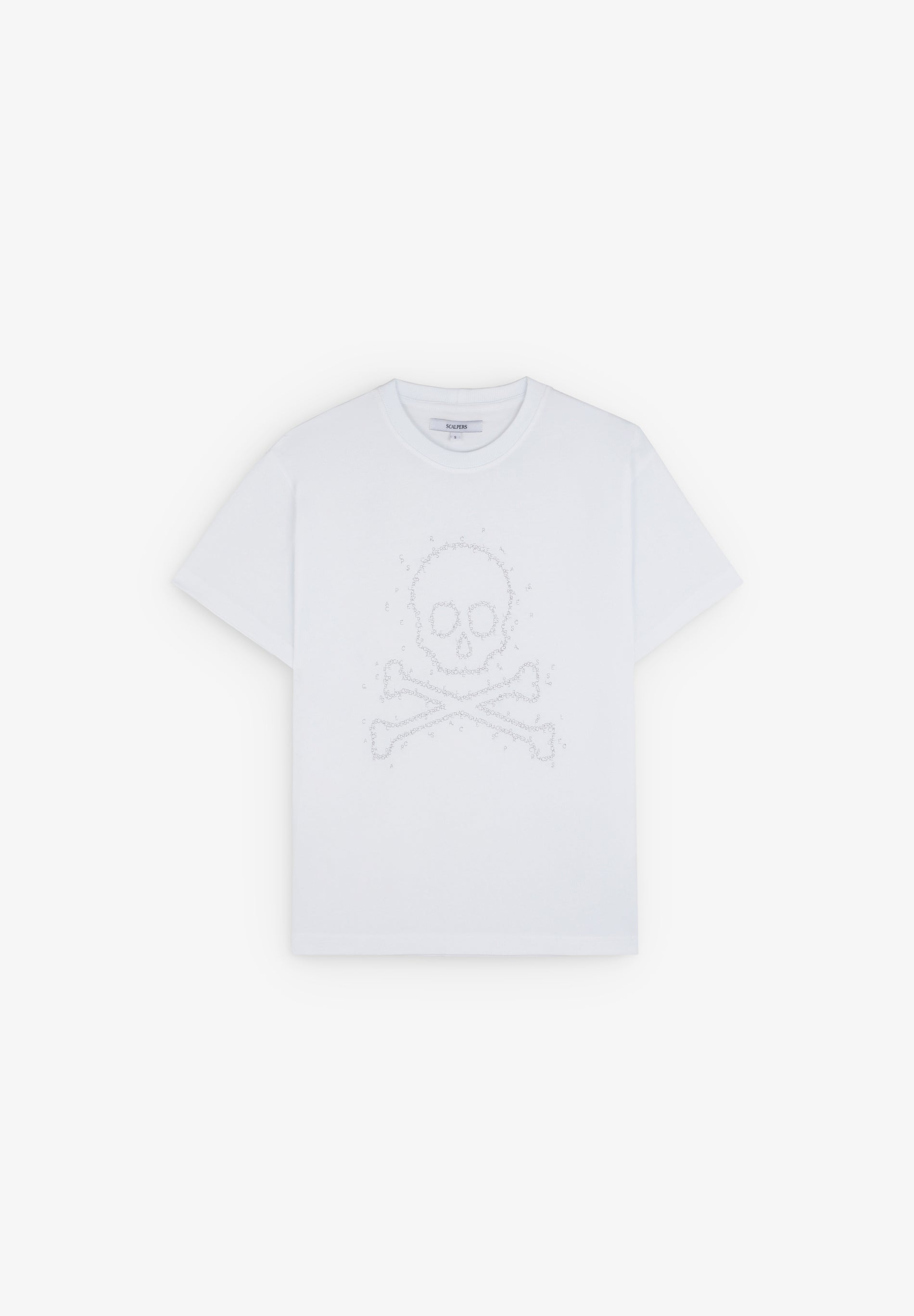 T-SHIRT WITH SKULL LETTERS