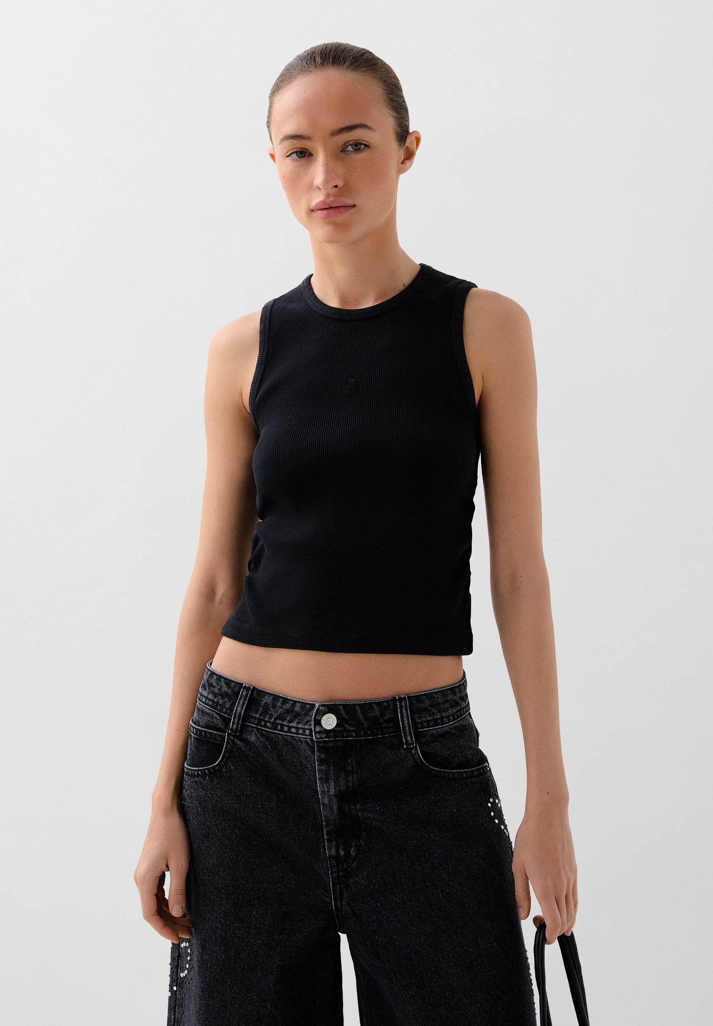 TANK TOP WITH SIDE GATHERING