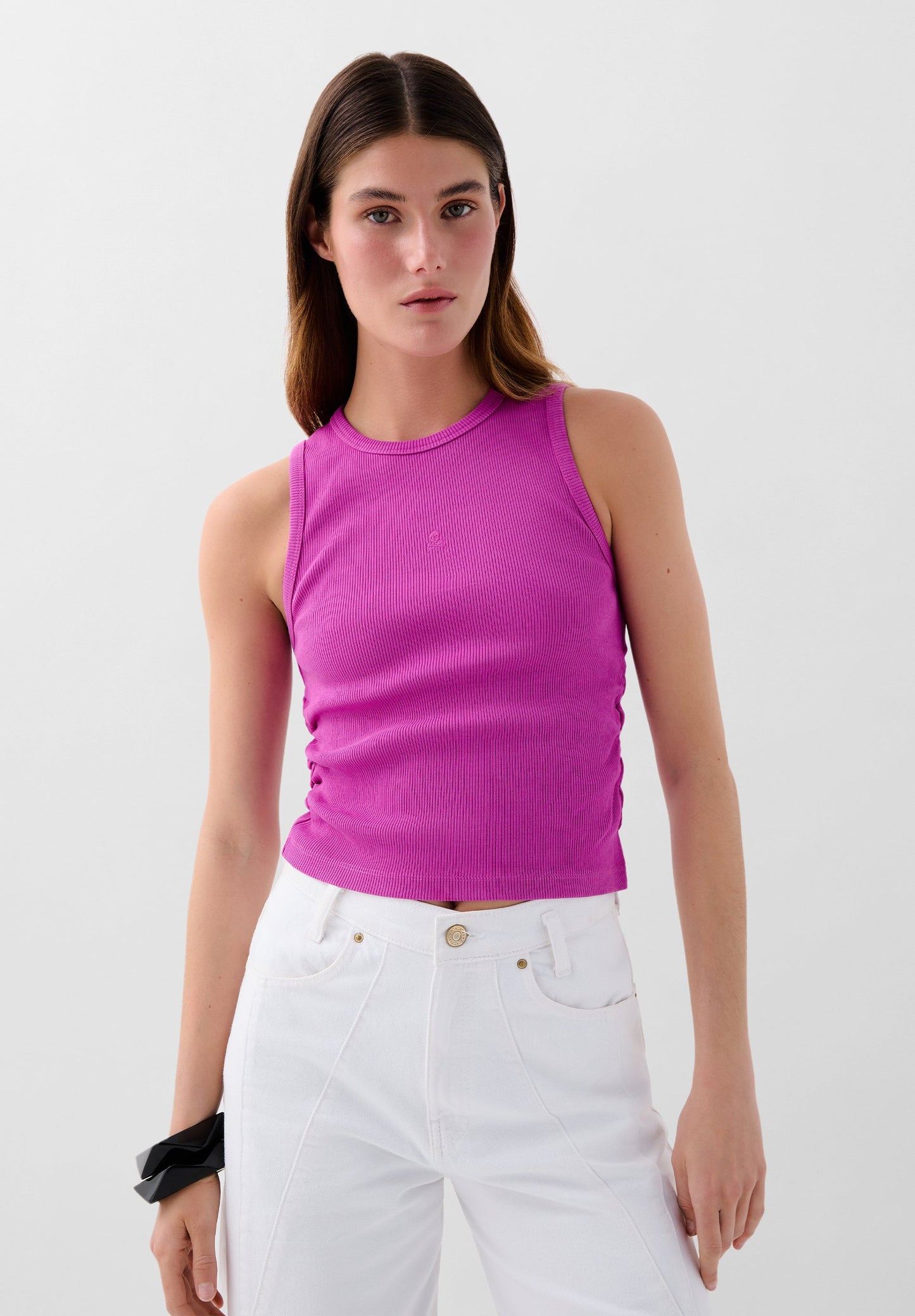 TANK TOP WITH SIDE GATHERING