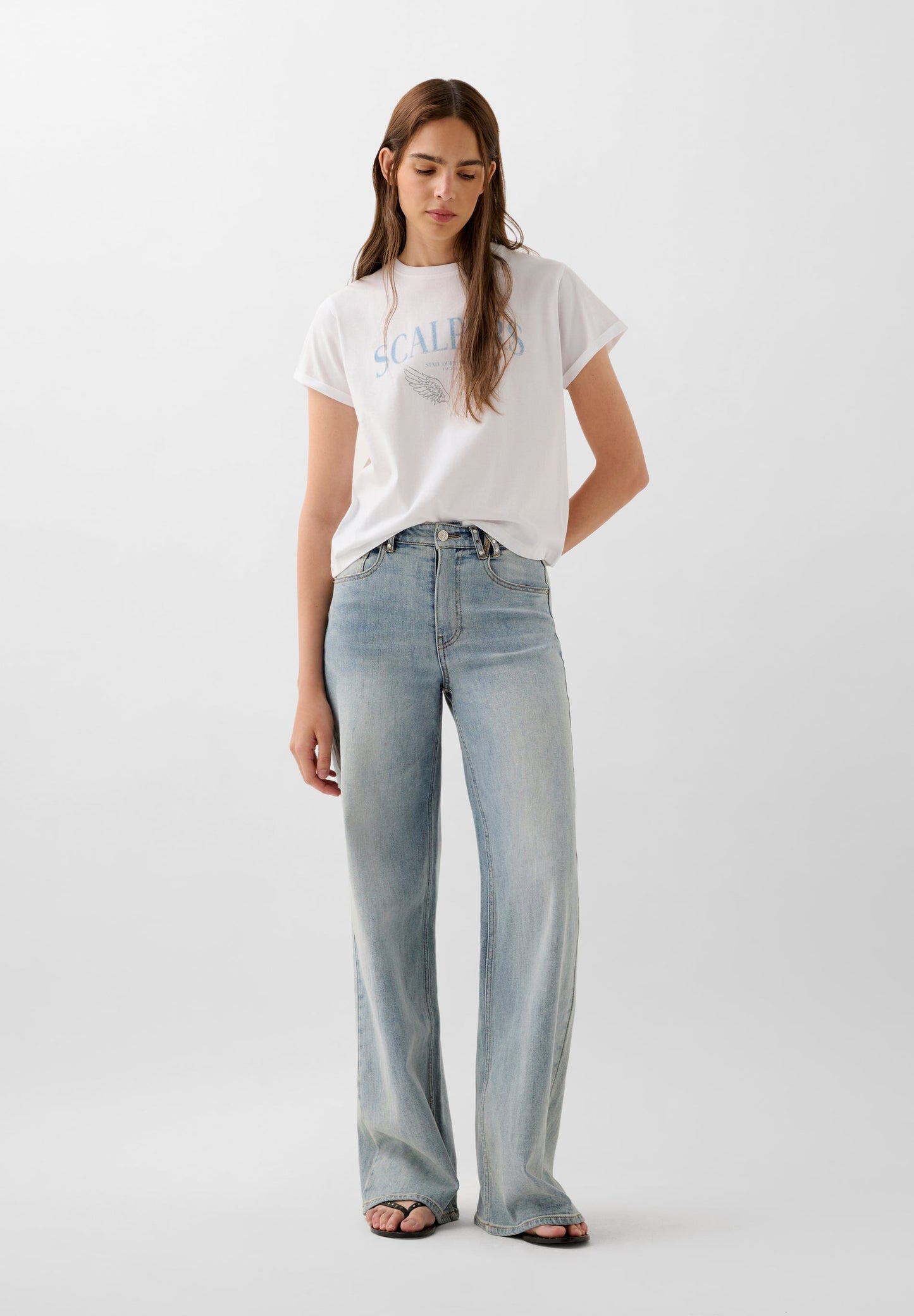 T-SHIRT WITH WINGS LOGO PRINT