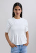 SMOCKED T-SHIRT