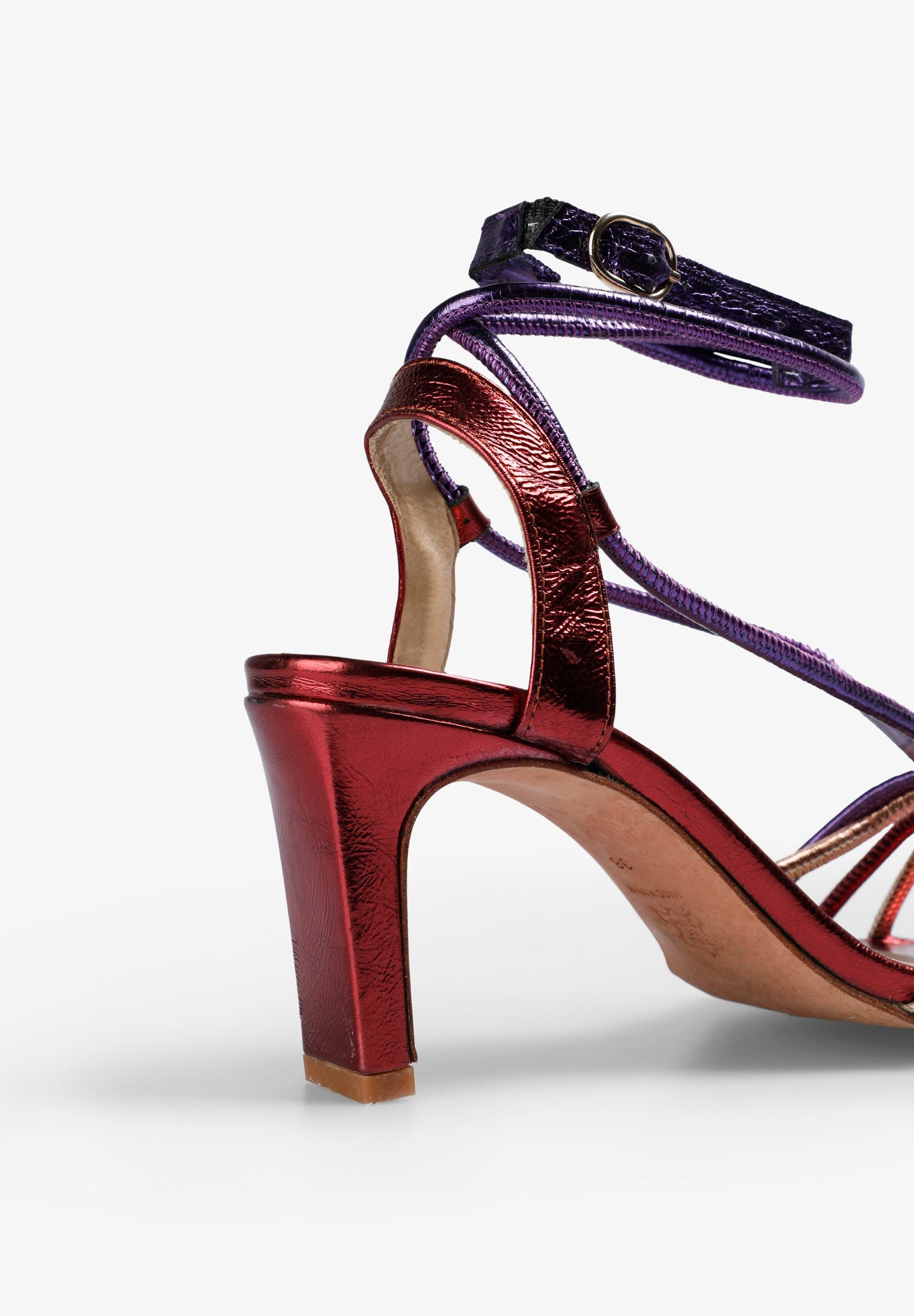 SANDALIAS TACÓN NUDO MULTICOLOR - Scalpers