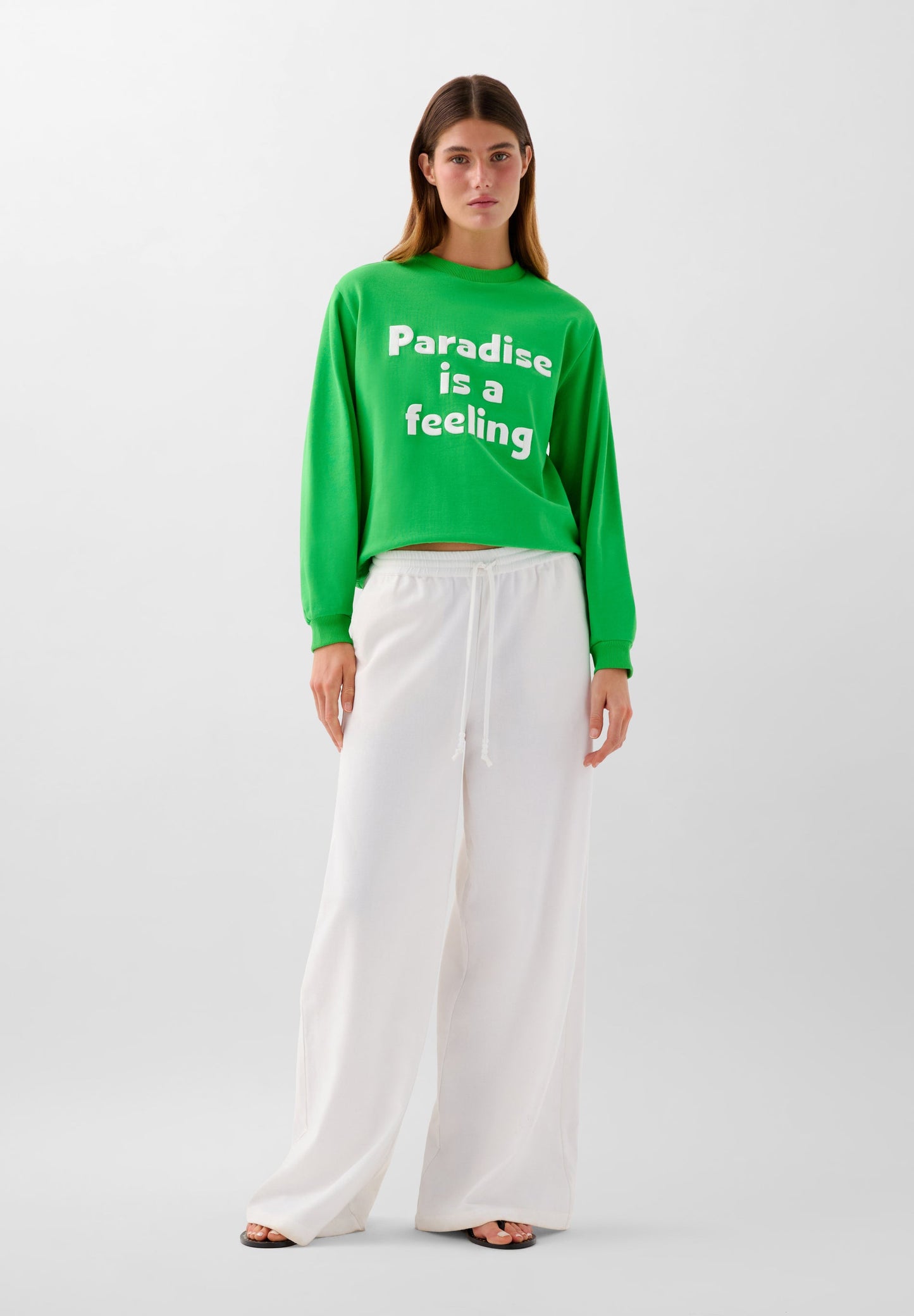 SLOGAN PRINT SWEATSHIRT