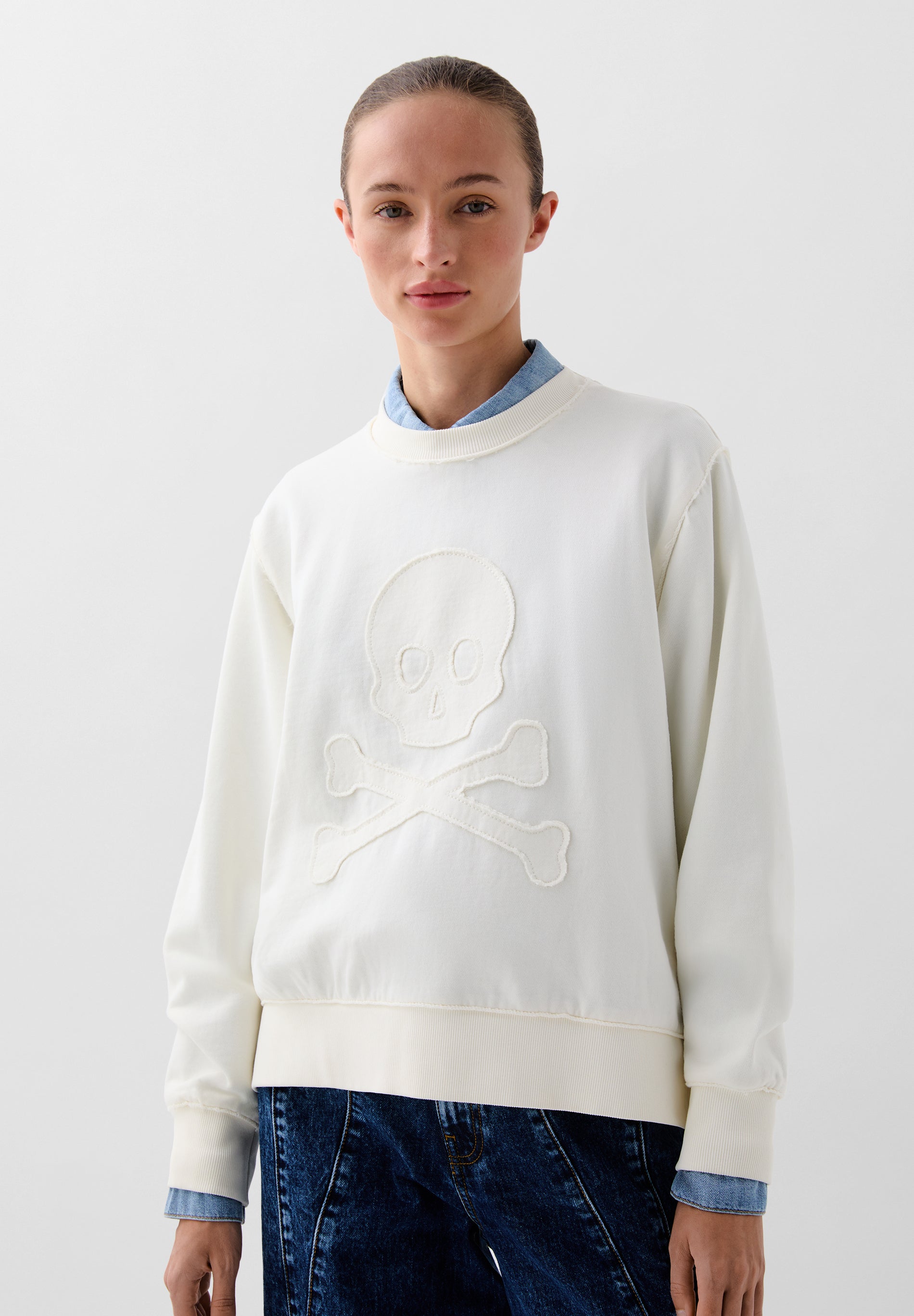 SCRAW SKULL SWEATER