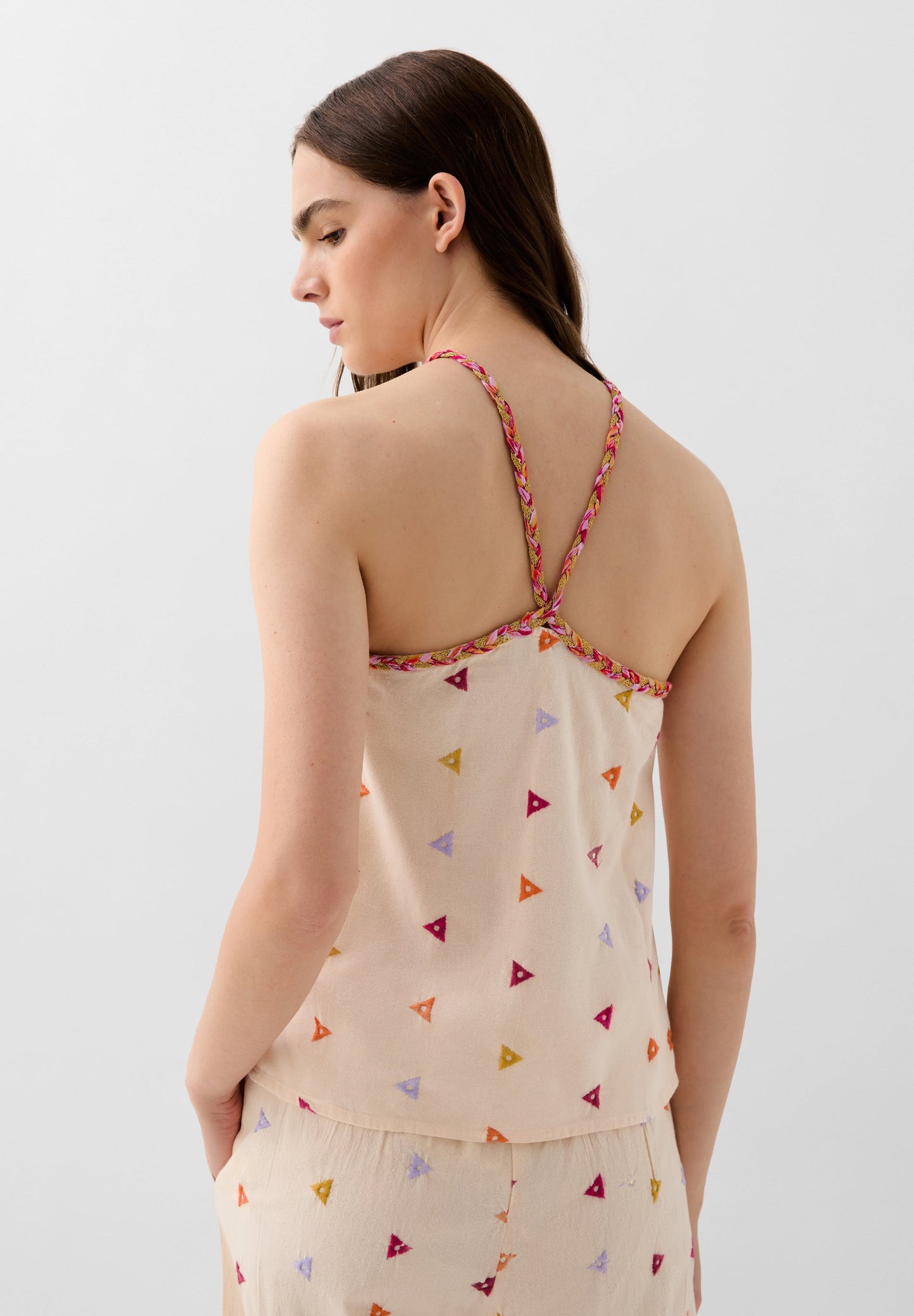 SC EMB TRIANGLE TOP