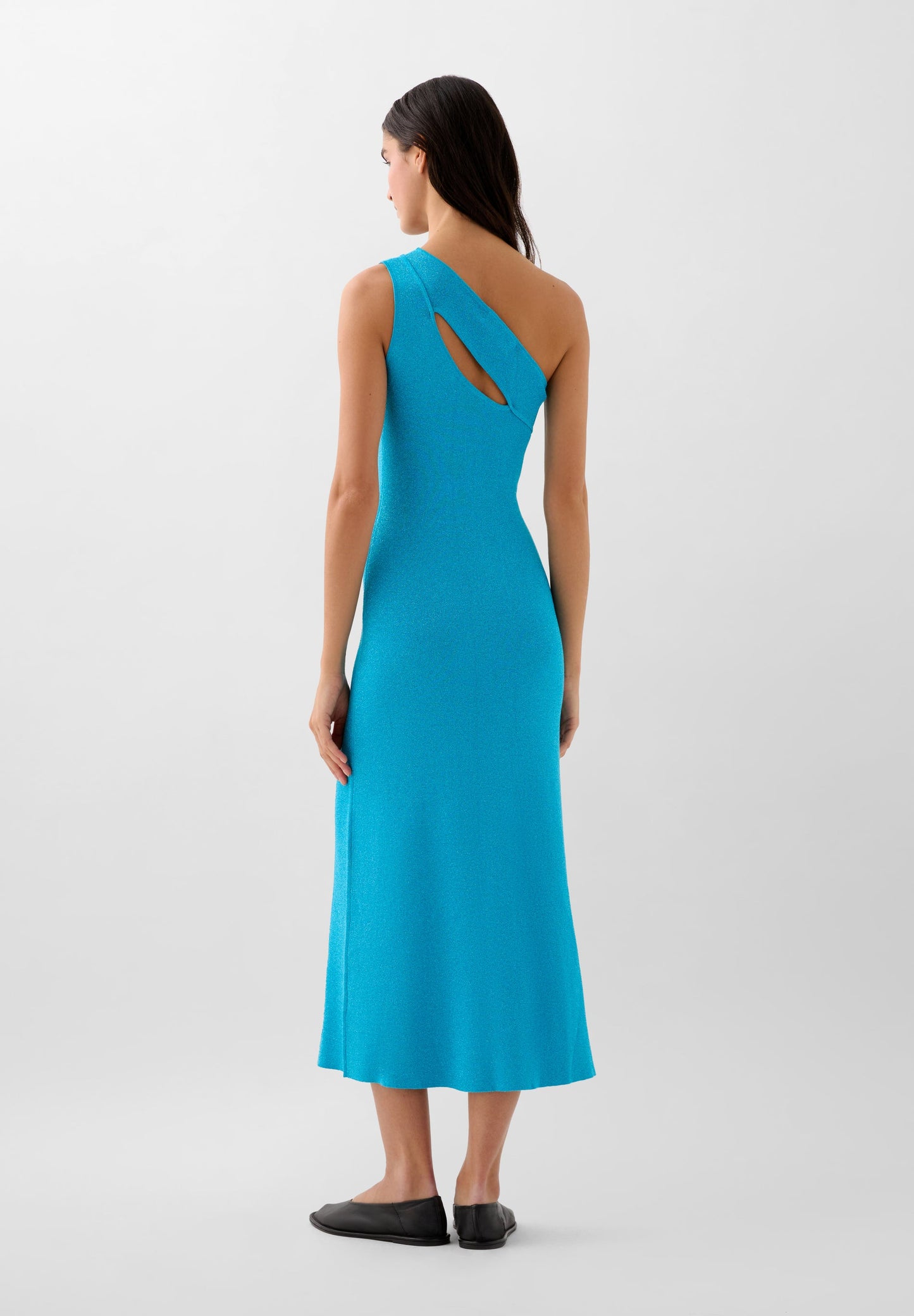 TWO-TONE KNITTED LUREX DRESS