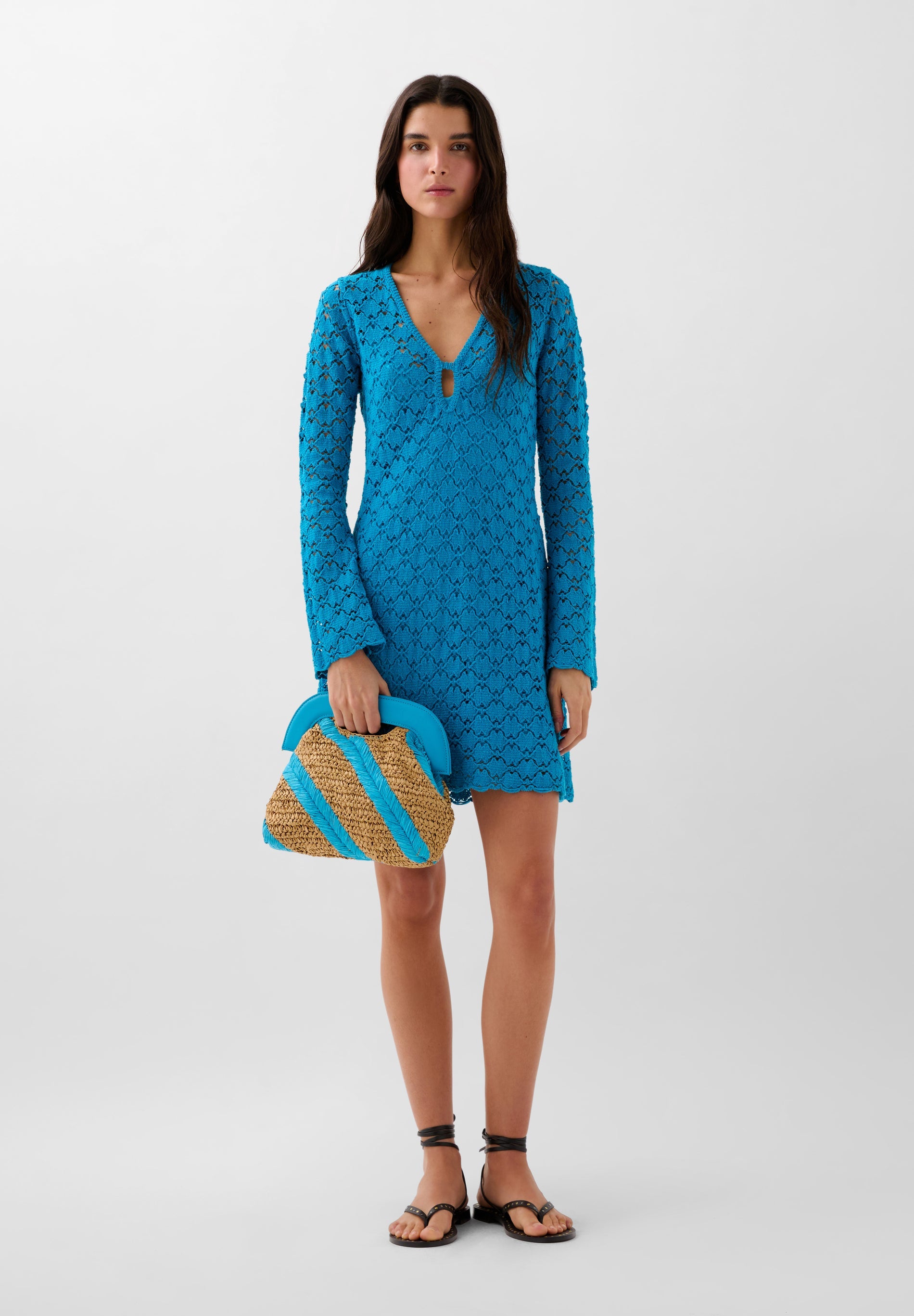 MINI CROCHET DRESS