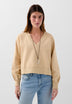 BASIC V-NECK SWEATSHIRT