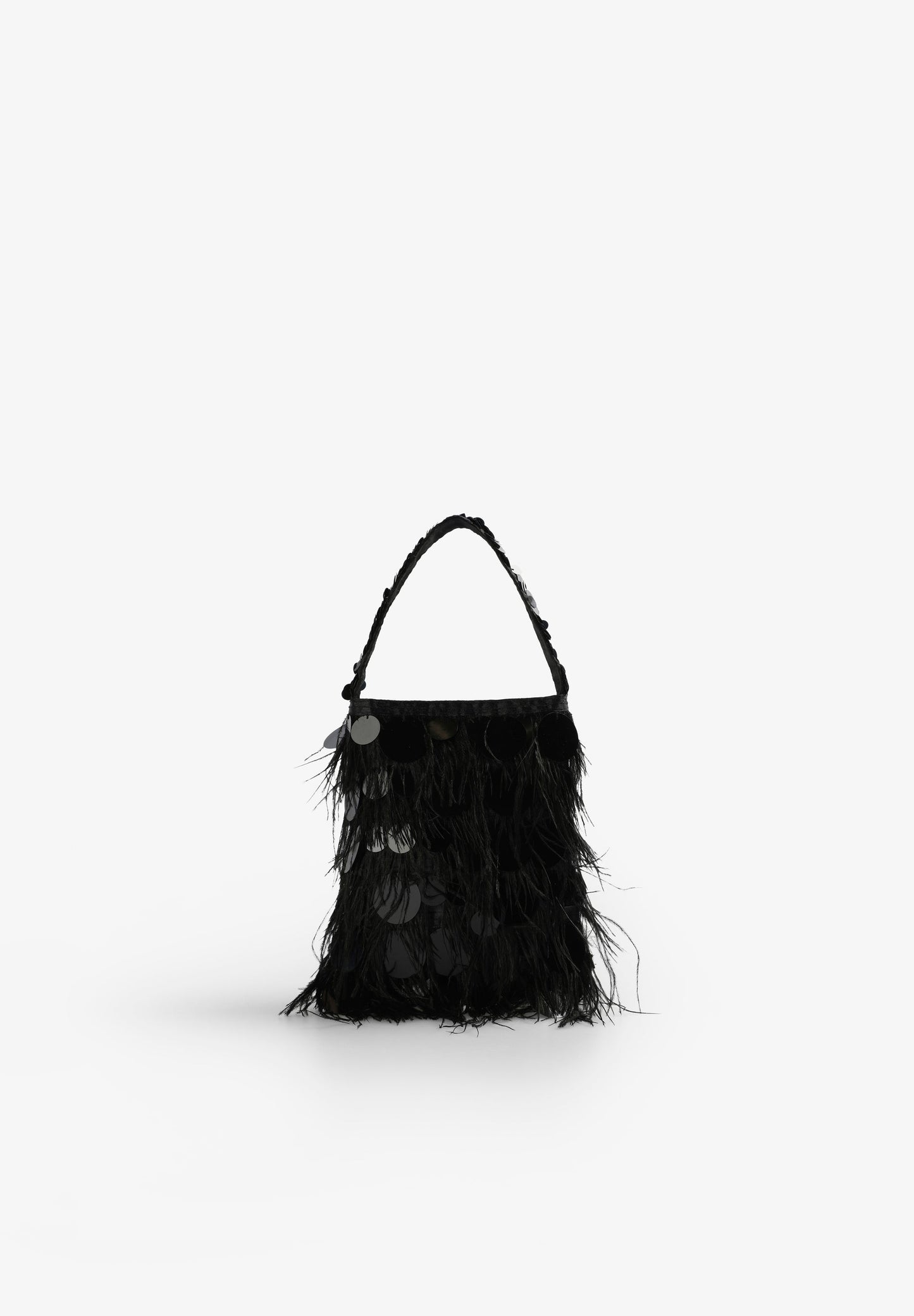 FEATHERS AND SEQUINS BAG