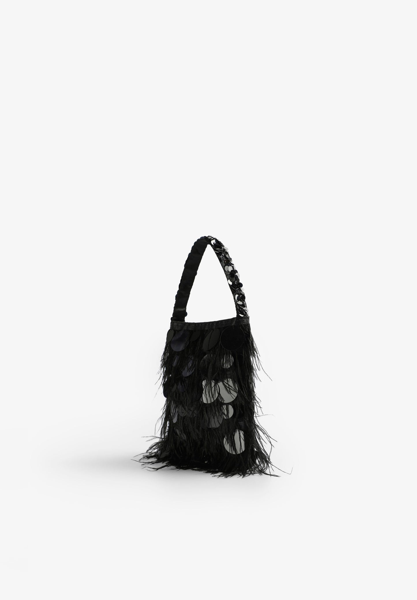 FEATHERS AND SEQUINS BAG
