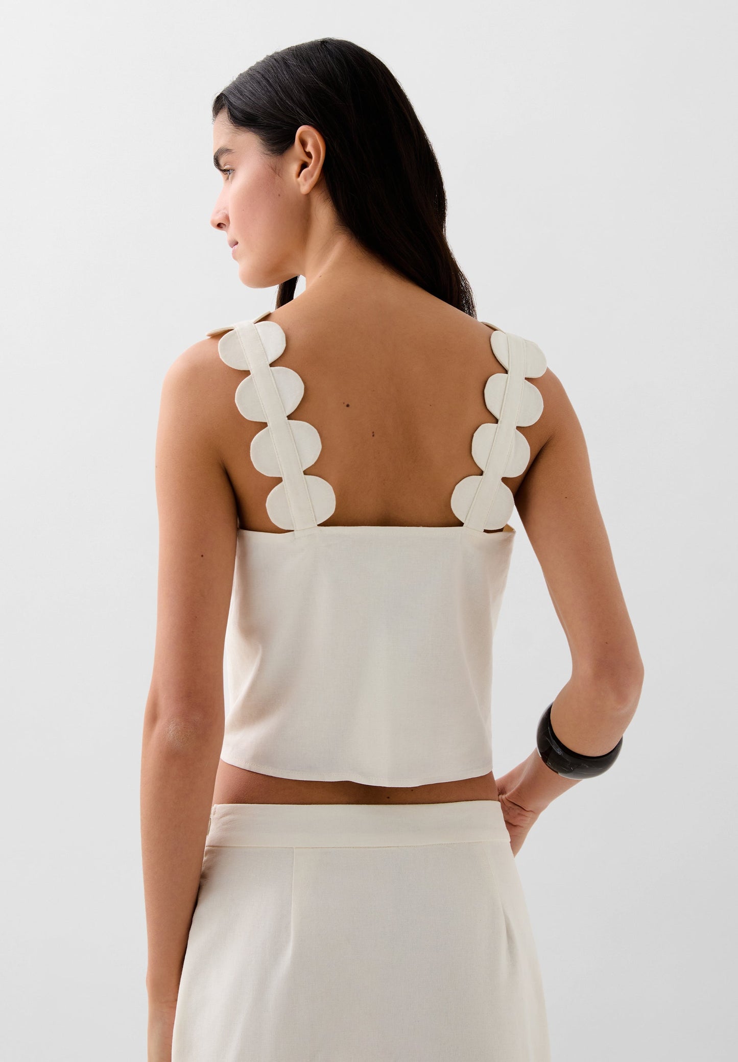 LINEN TOP WITH STRAPS