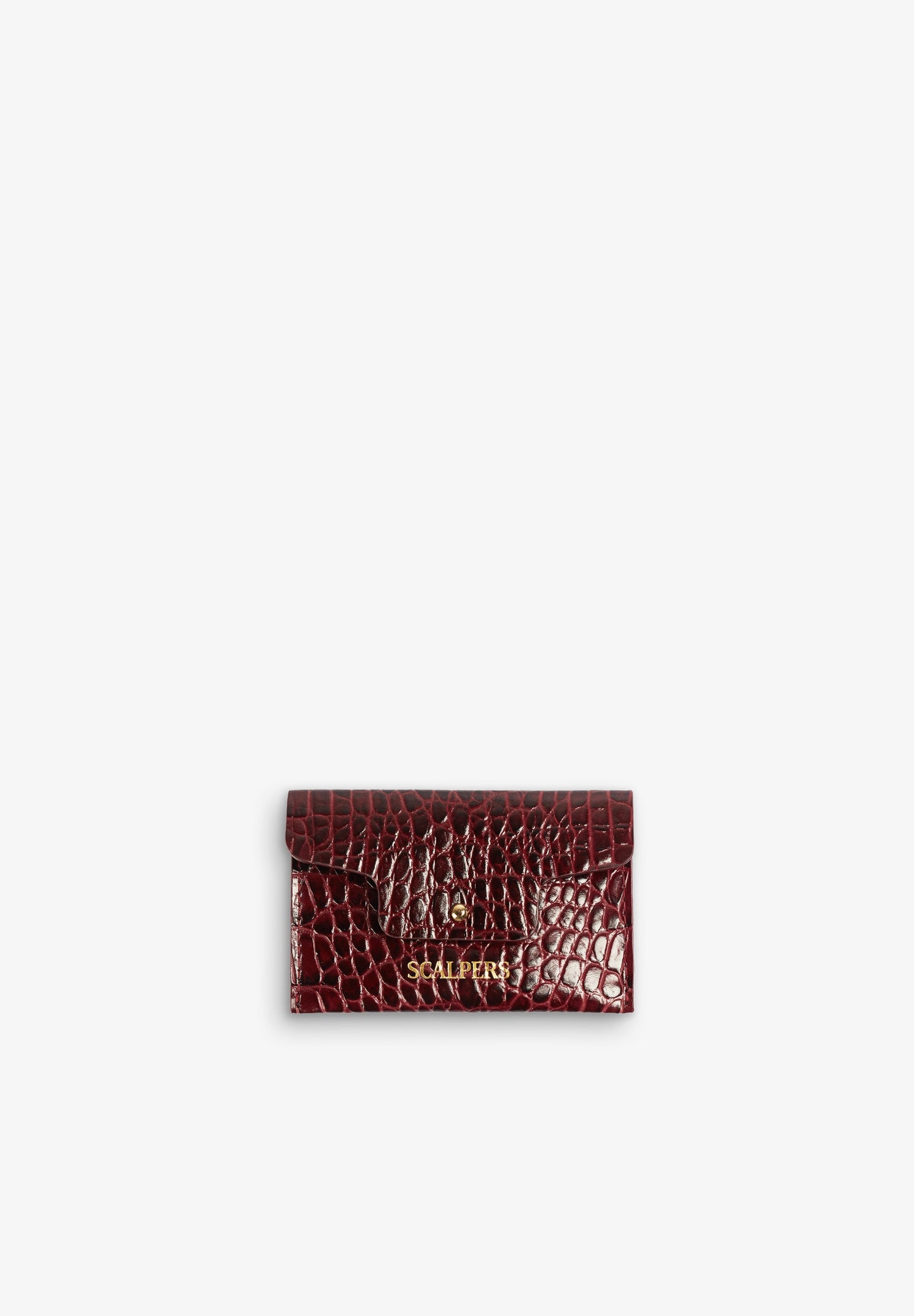 EMBOSSED LEATHER CARD HOLDER
