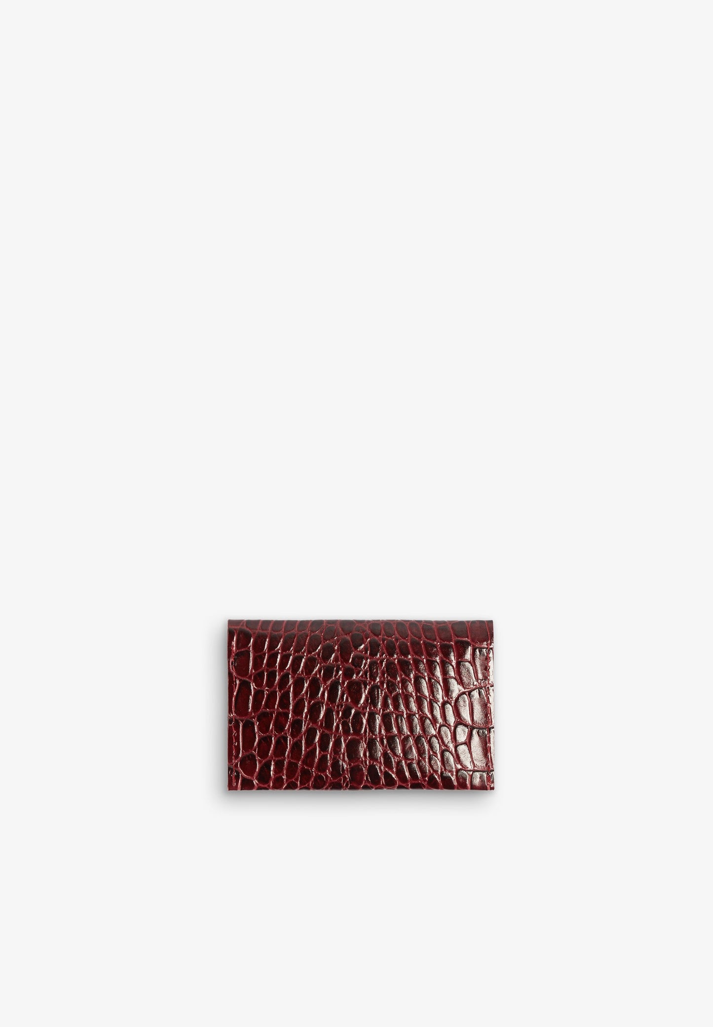 EMBOSSED LEATHER CARD HOLDER
