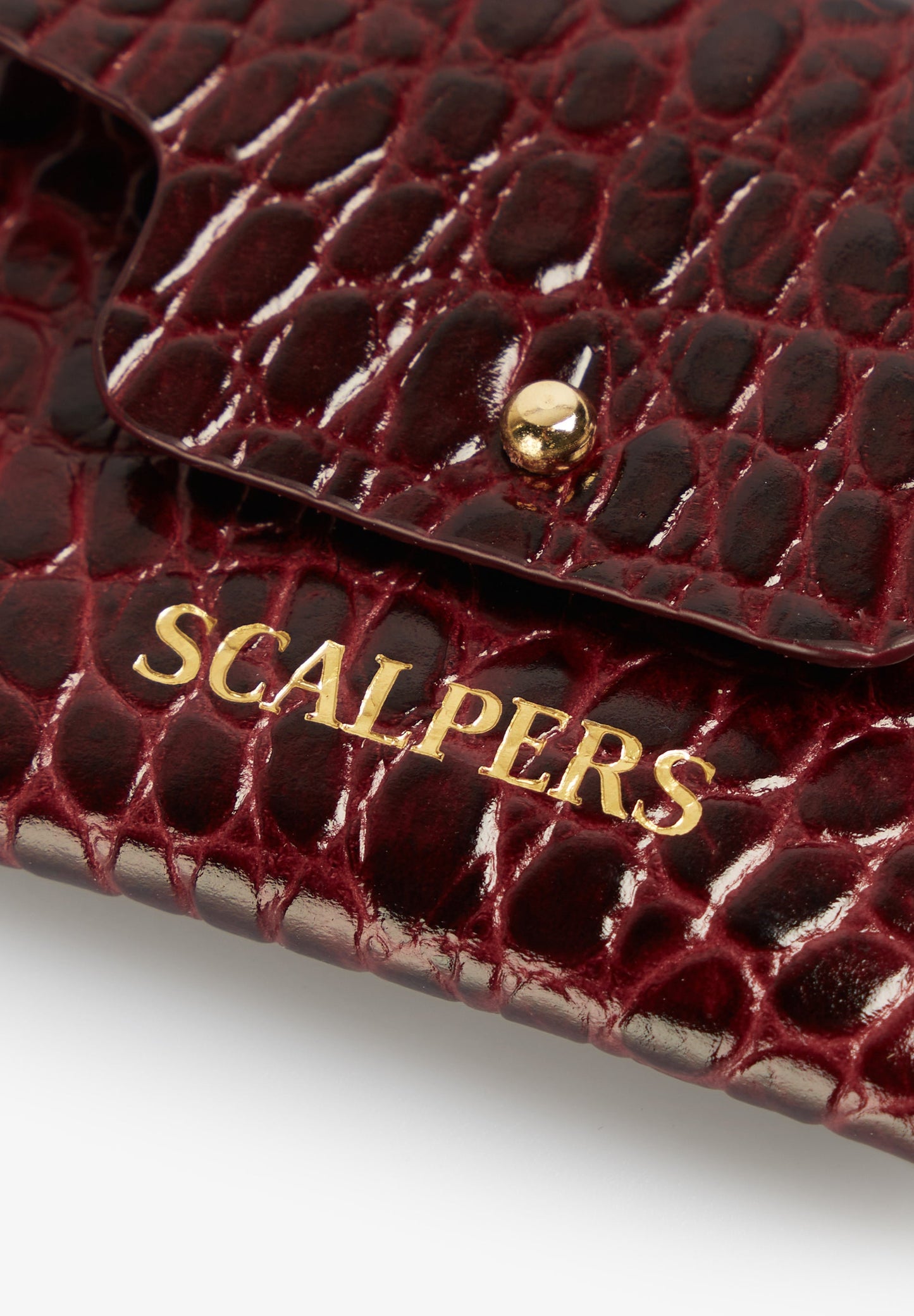 EMBOSSED LEATHER CARD HOLDER