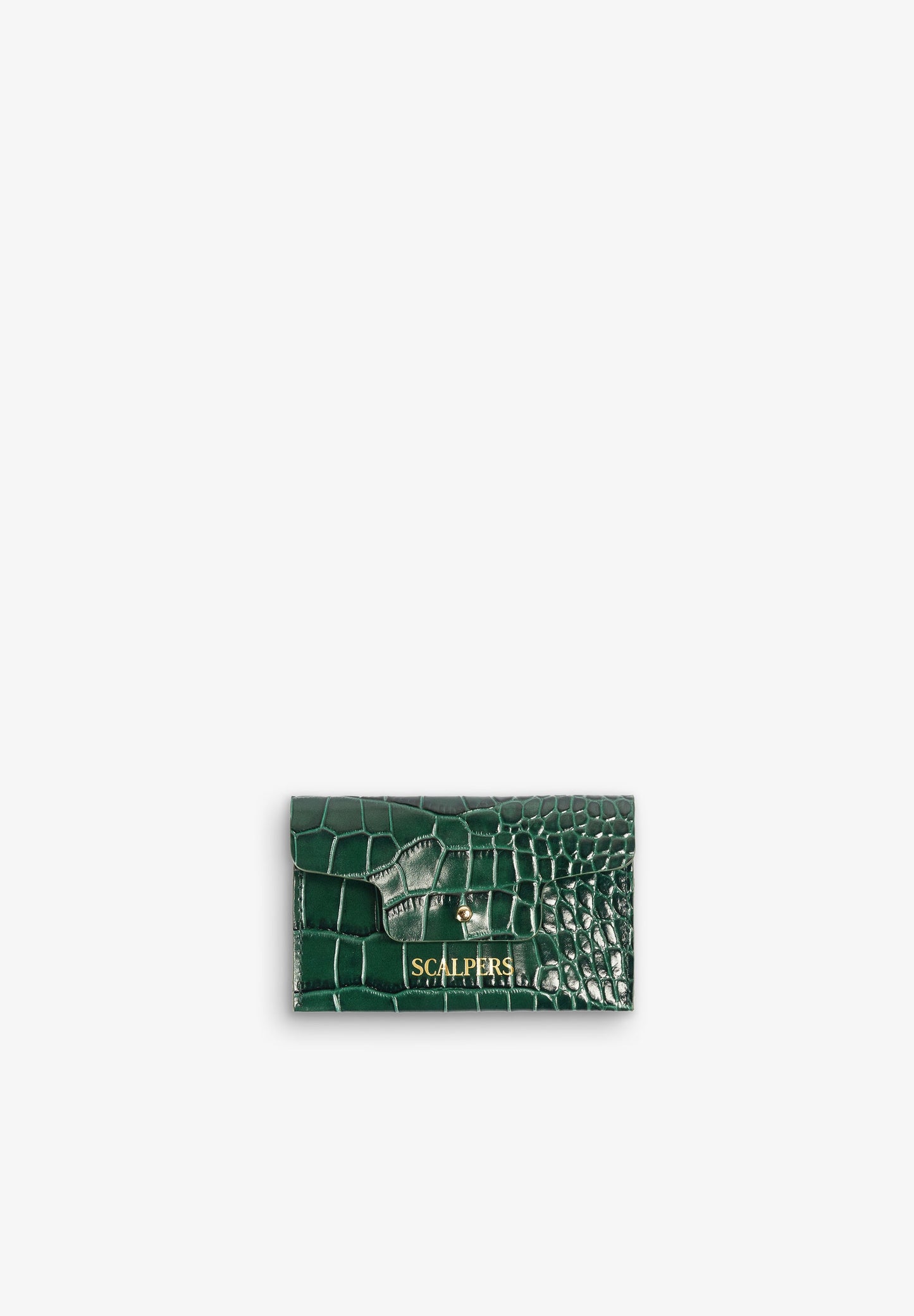 EMBOSSED LEATHER CARD HOLDER