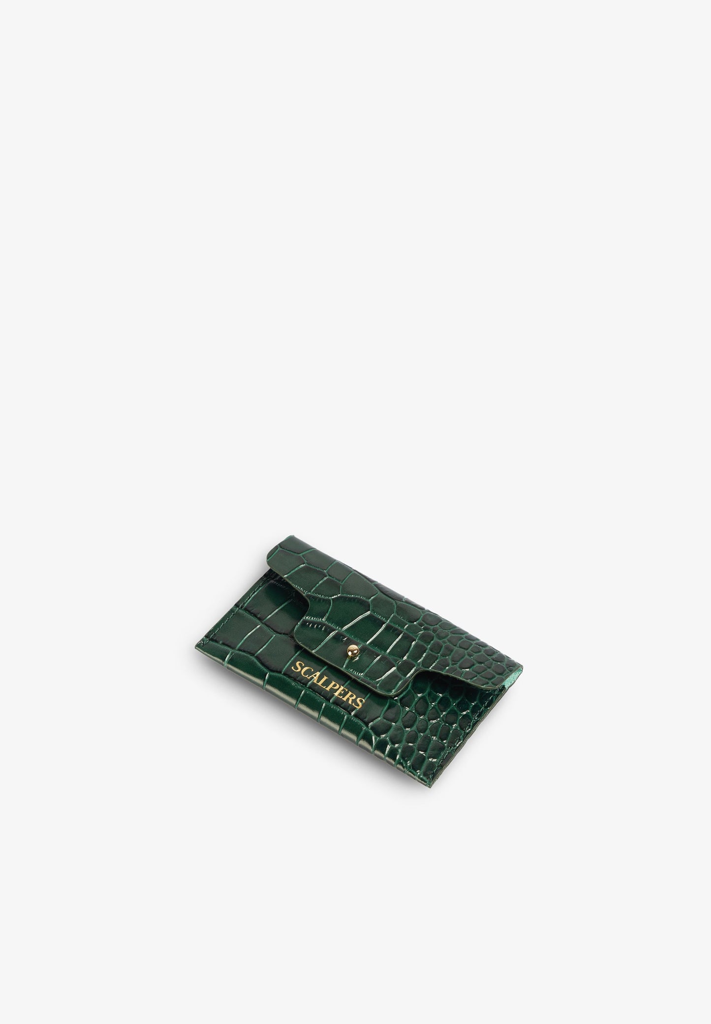 EMBOSSED LEATHER CARD HOLDER