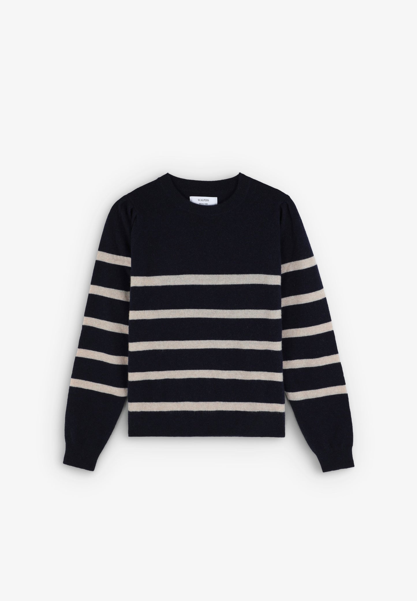 SWEATER WITH GATHERED SHOULDER