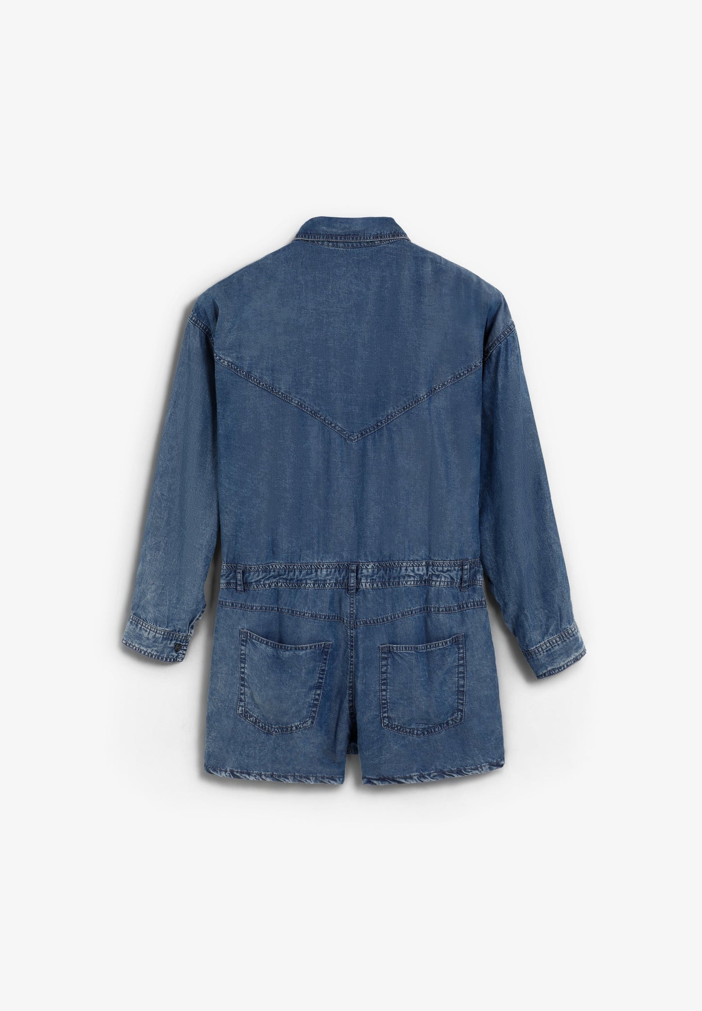 DENIM EFFECT PLAYSUIT