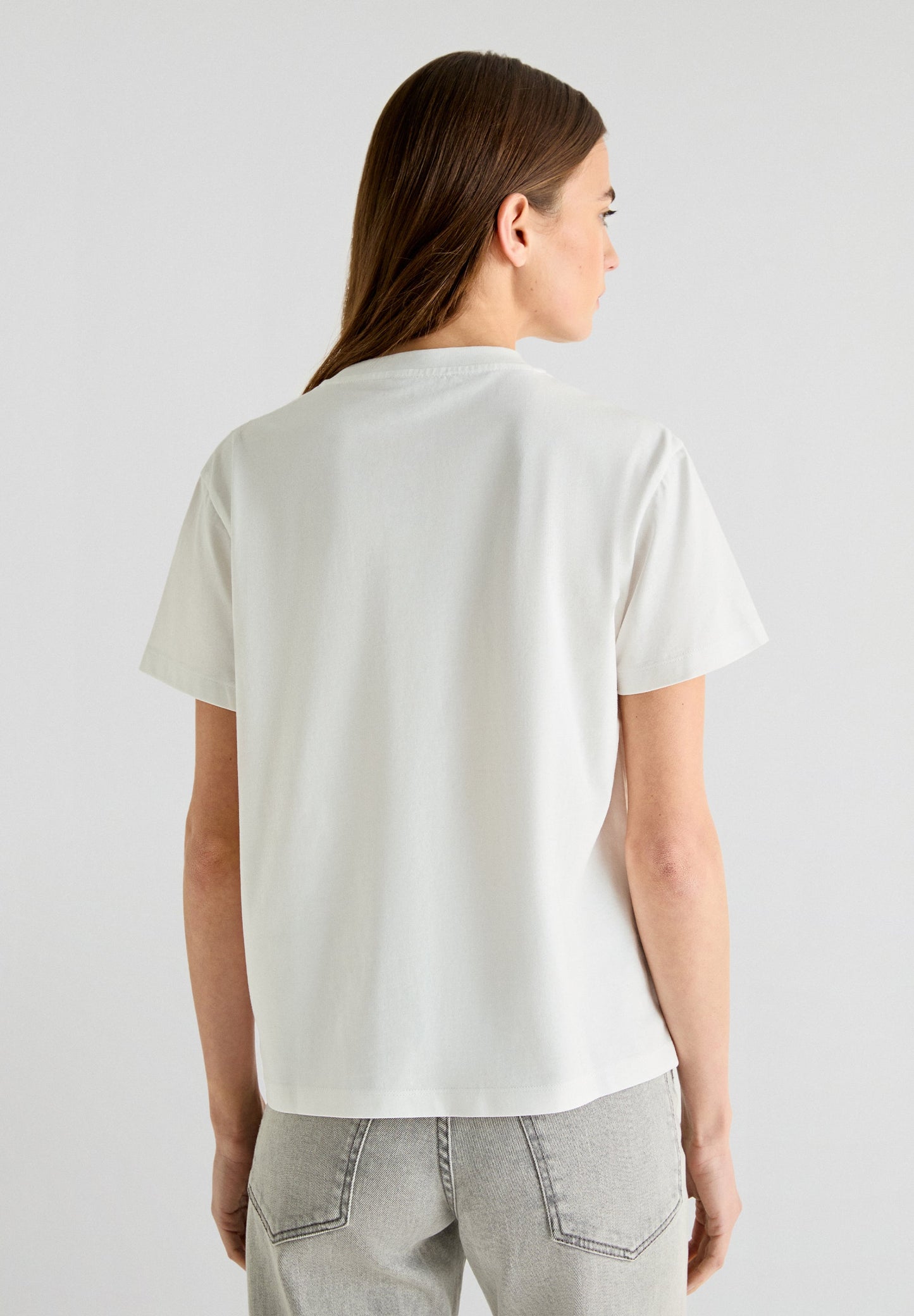 STAR AND SKULL PRINTED T-SHIRT