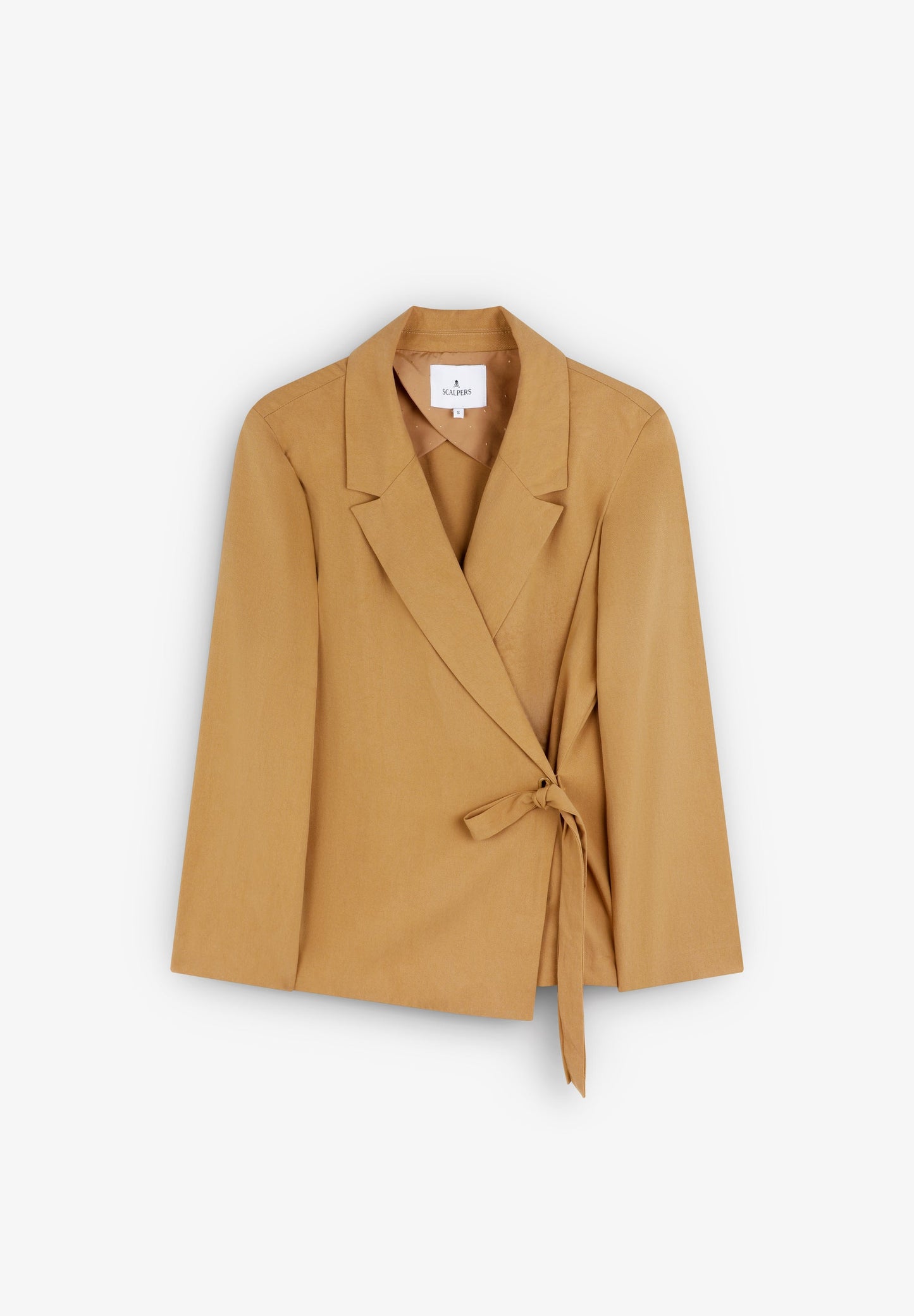 DOUBLE-BREASTED BLAZER WITH BOW