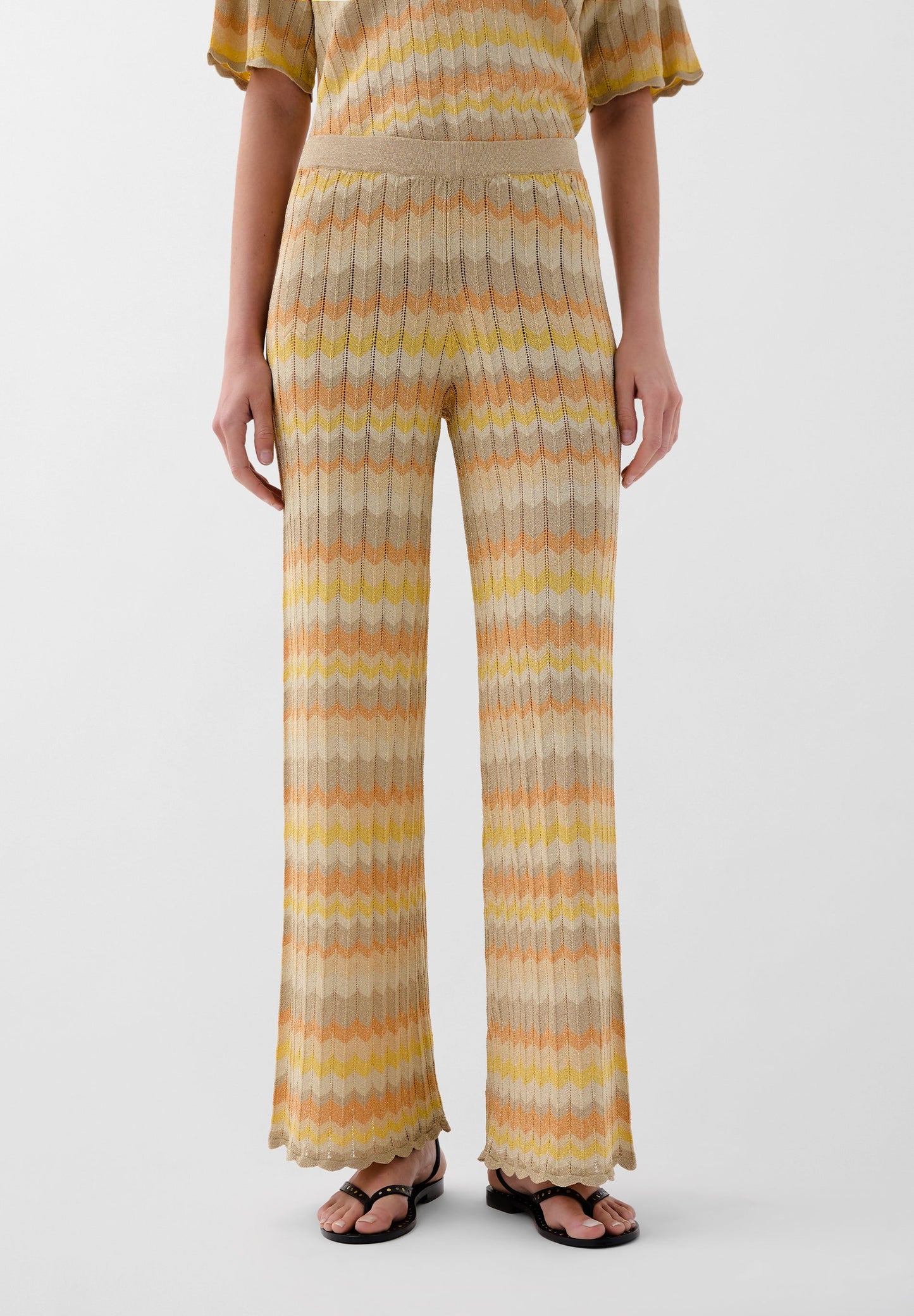 LUREX KNIT TROUSERS