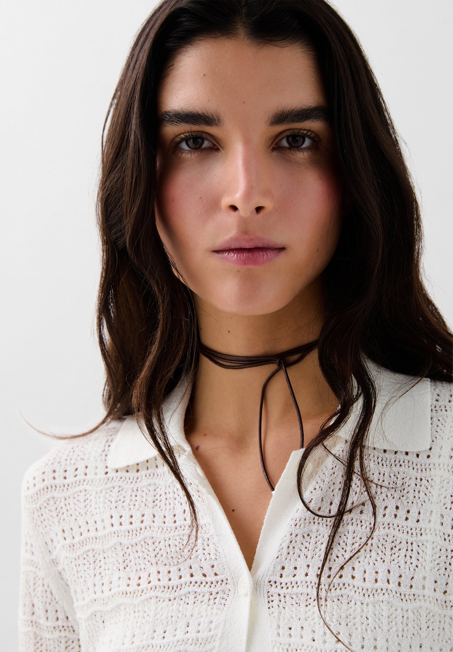 CROCHET LINEN CARDIGAN