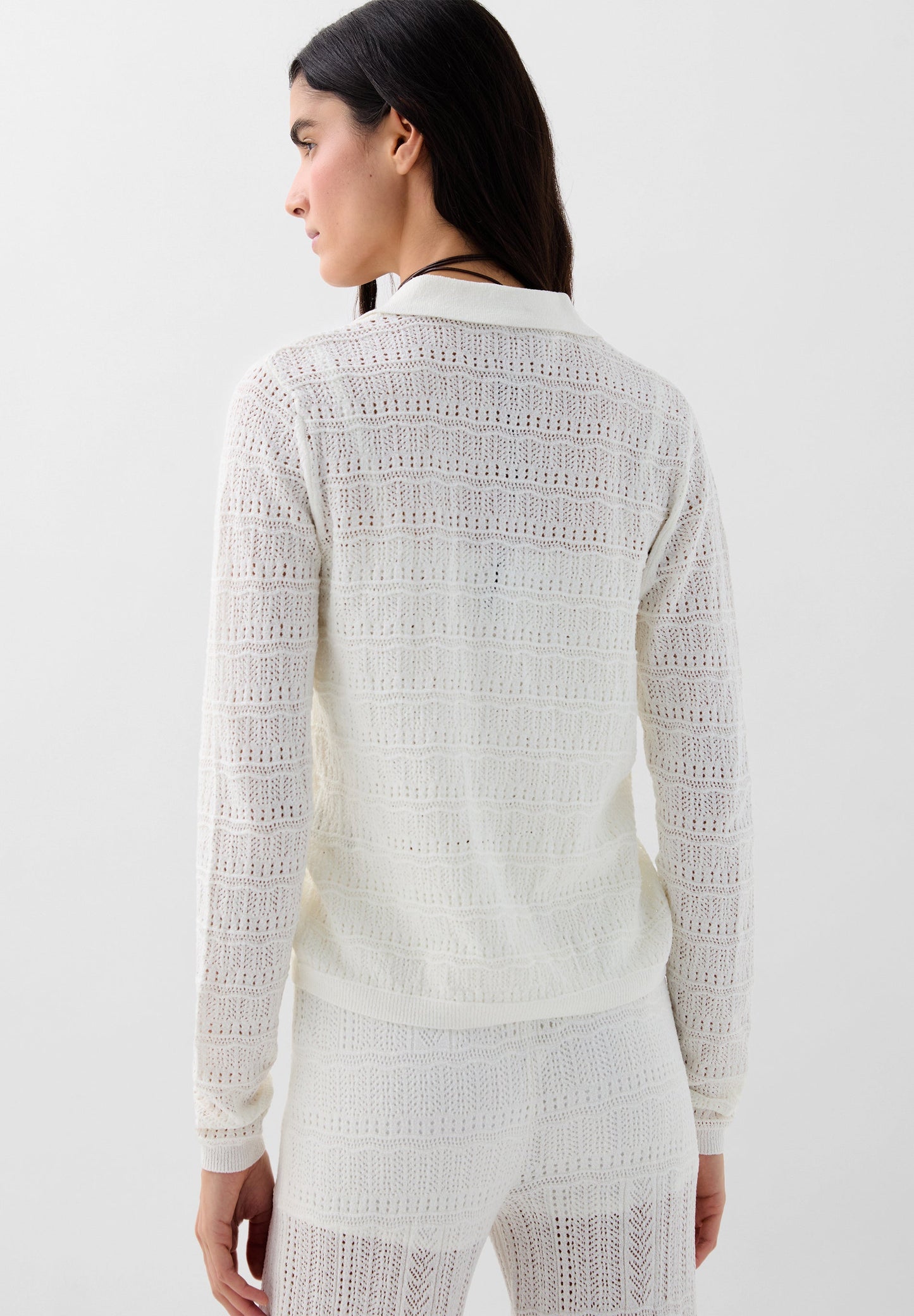 CROCHET LINEN CARDIGAN