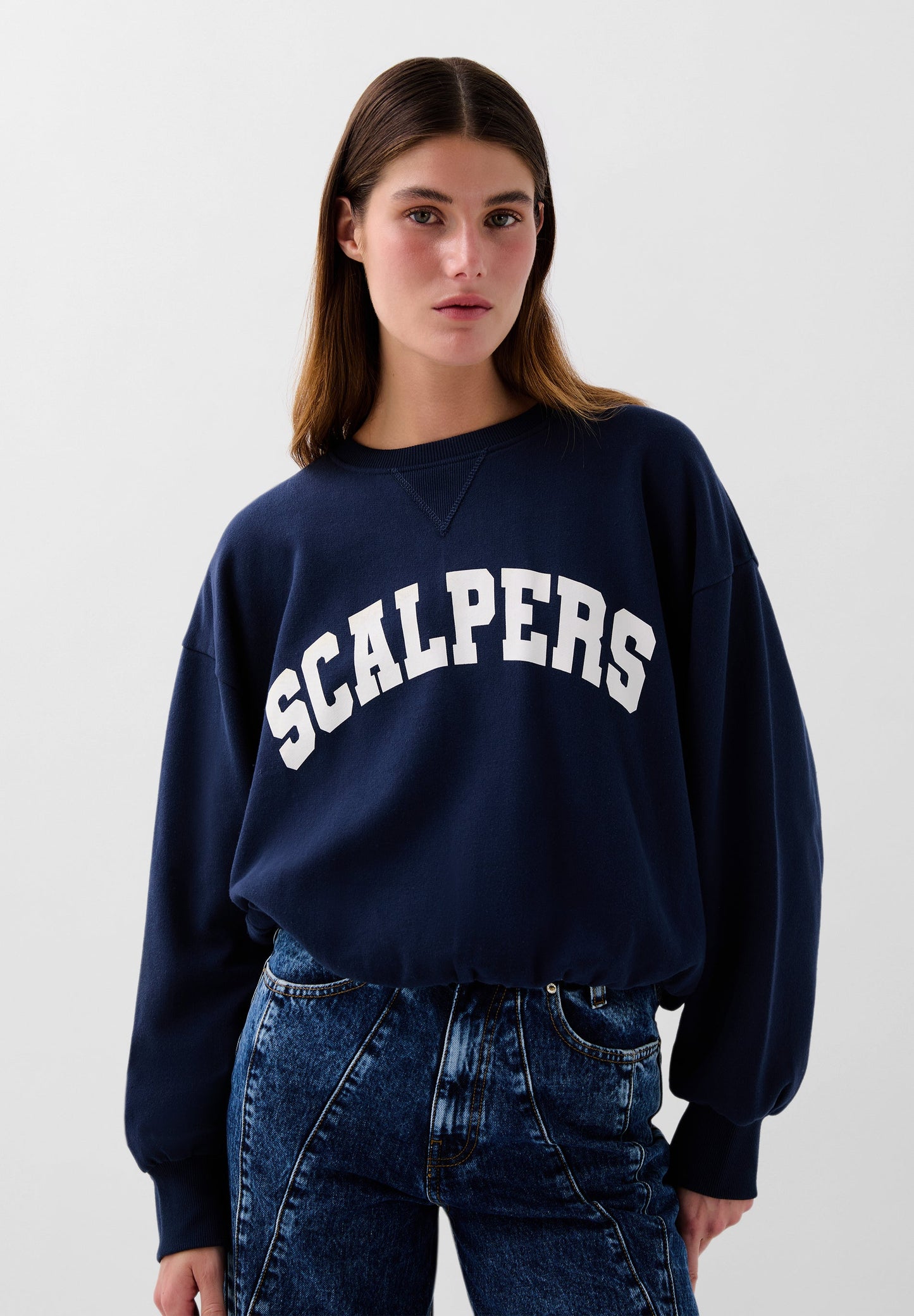 CONTRAST LOGO SWEATSHIRT