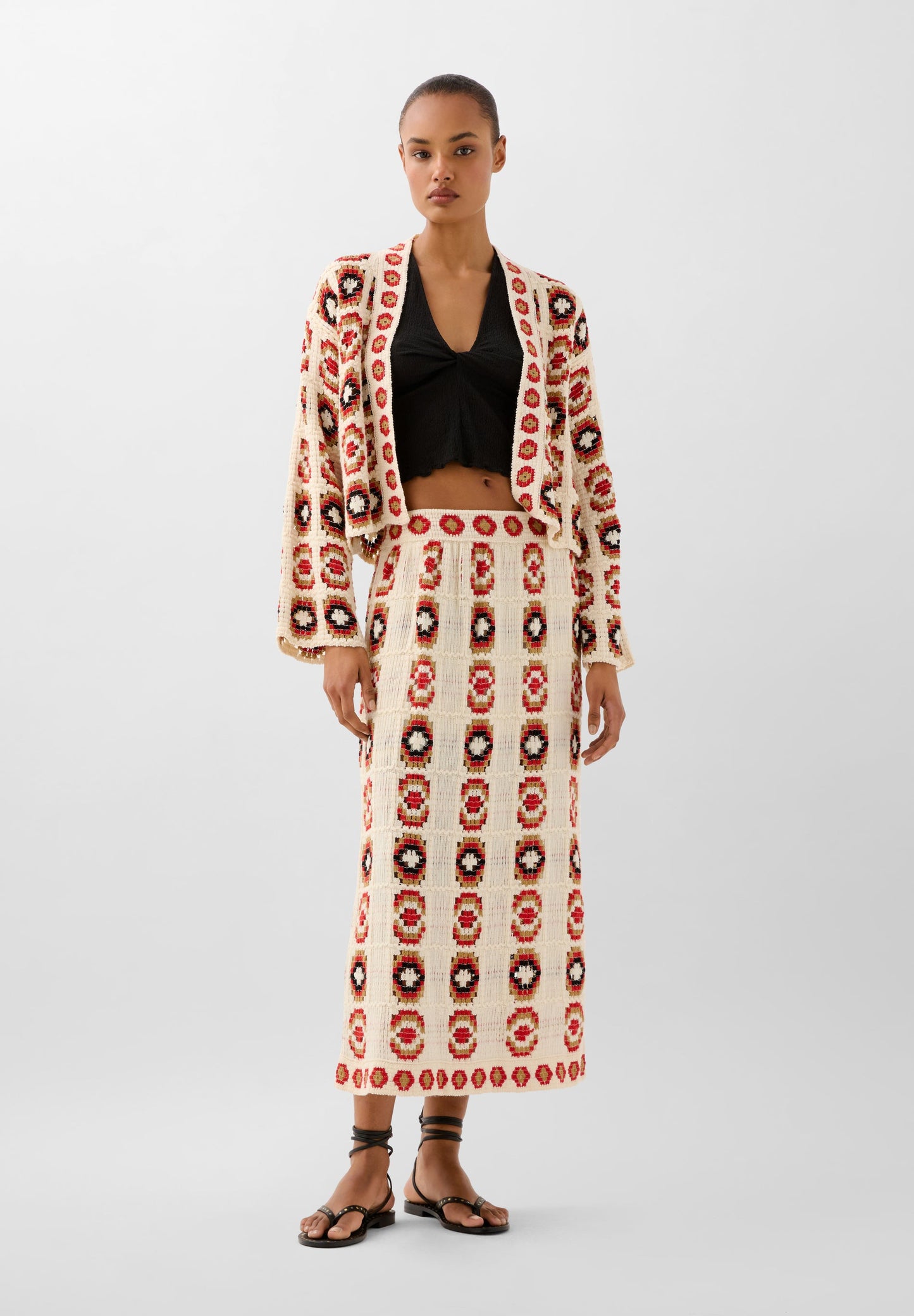 CROCHET STRAIGHT SKIRT