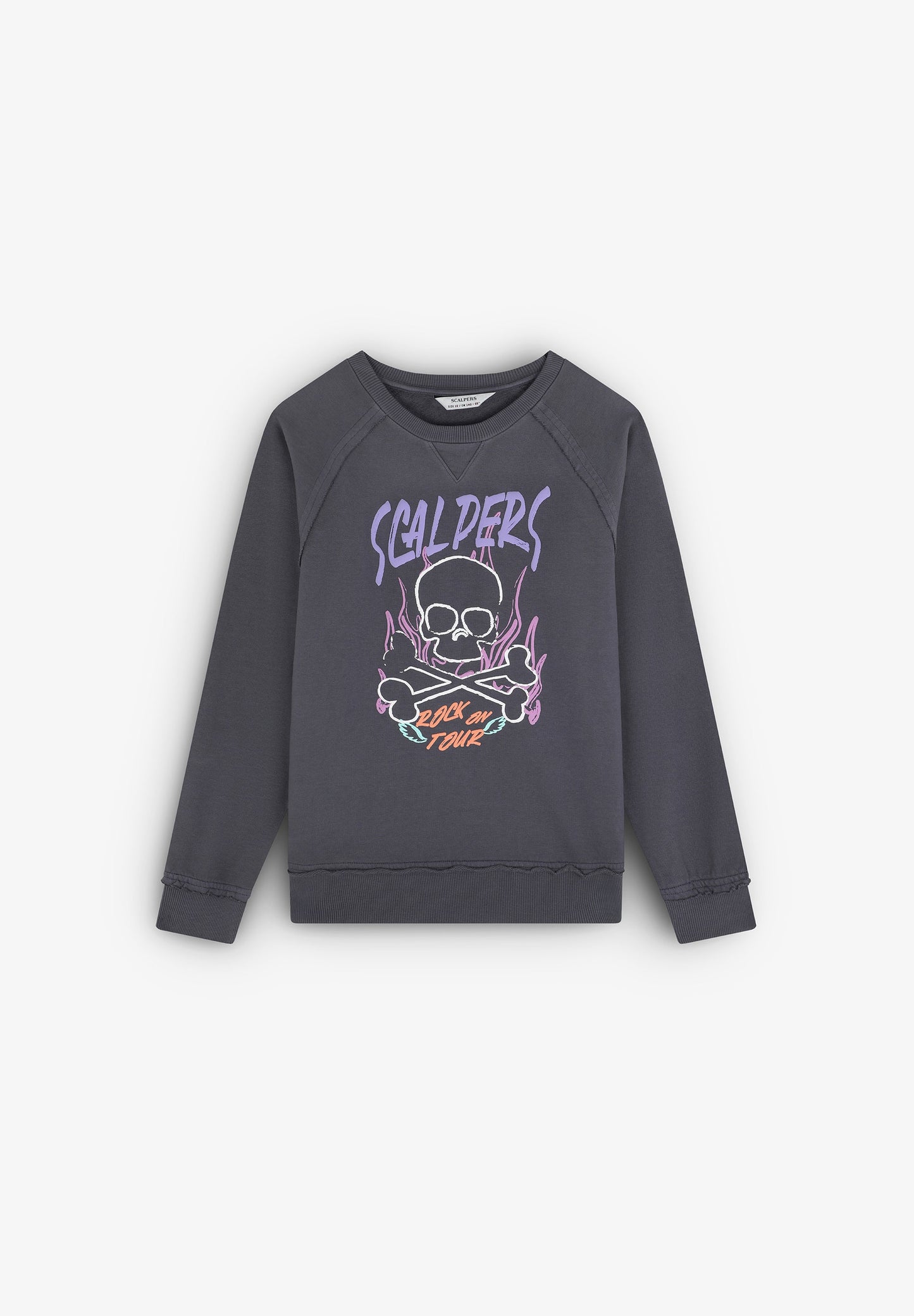 FLAME PRINT SWEATSHIRT