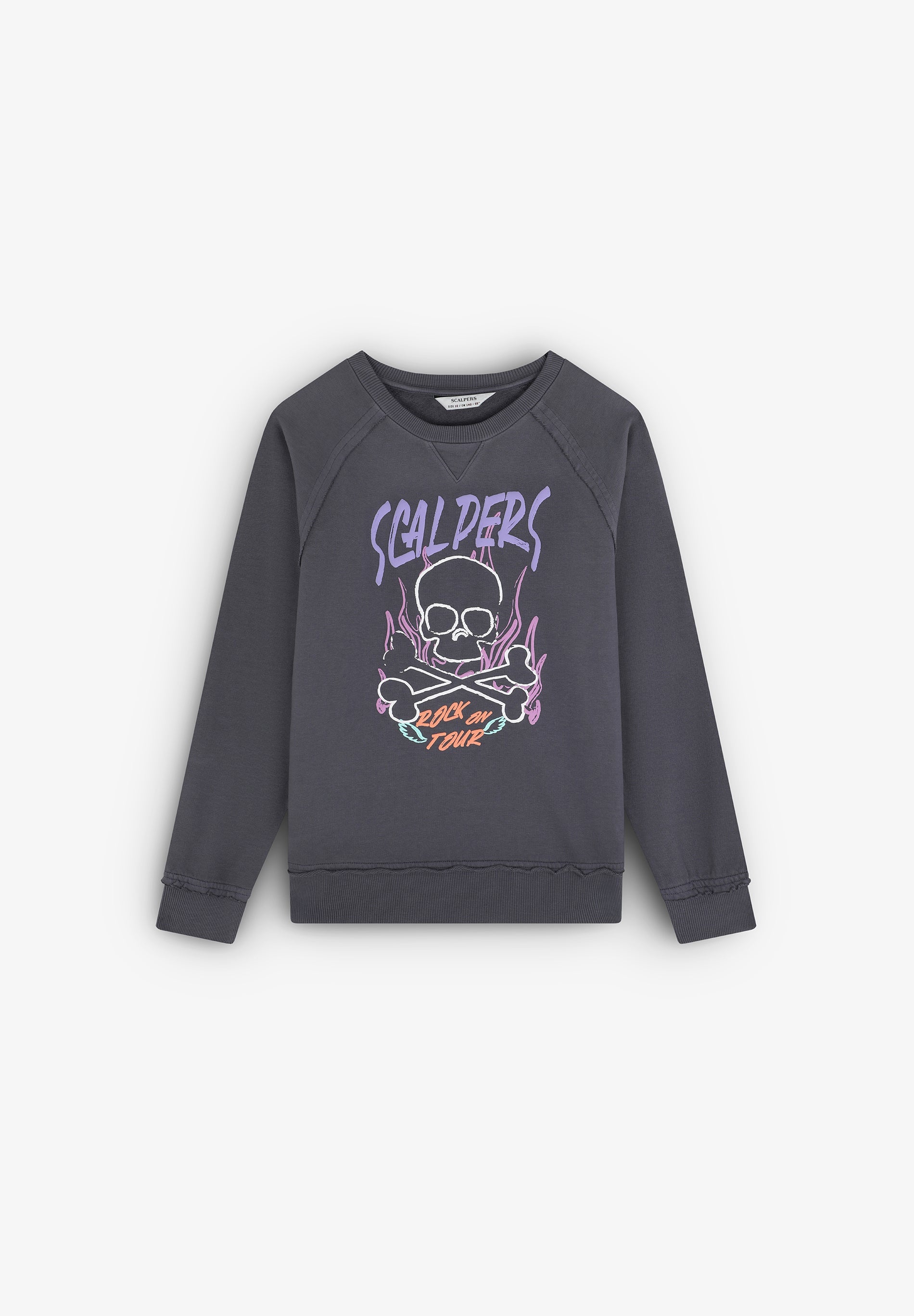 FLAME PRINT SWEATSHIRT