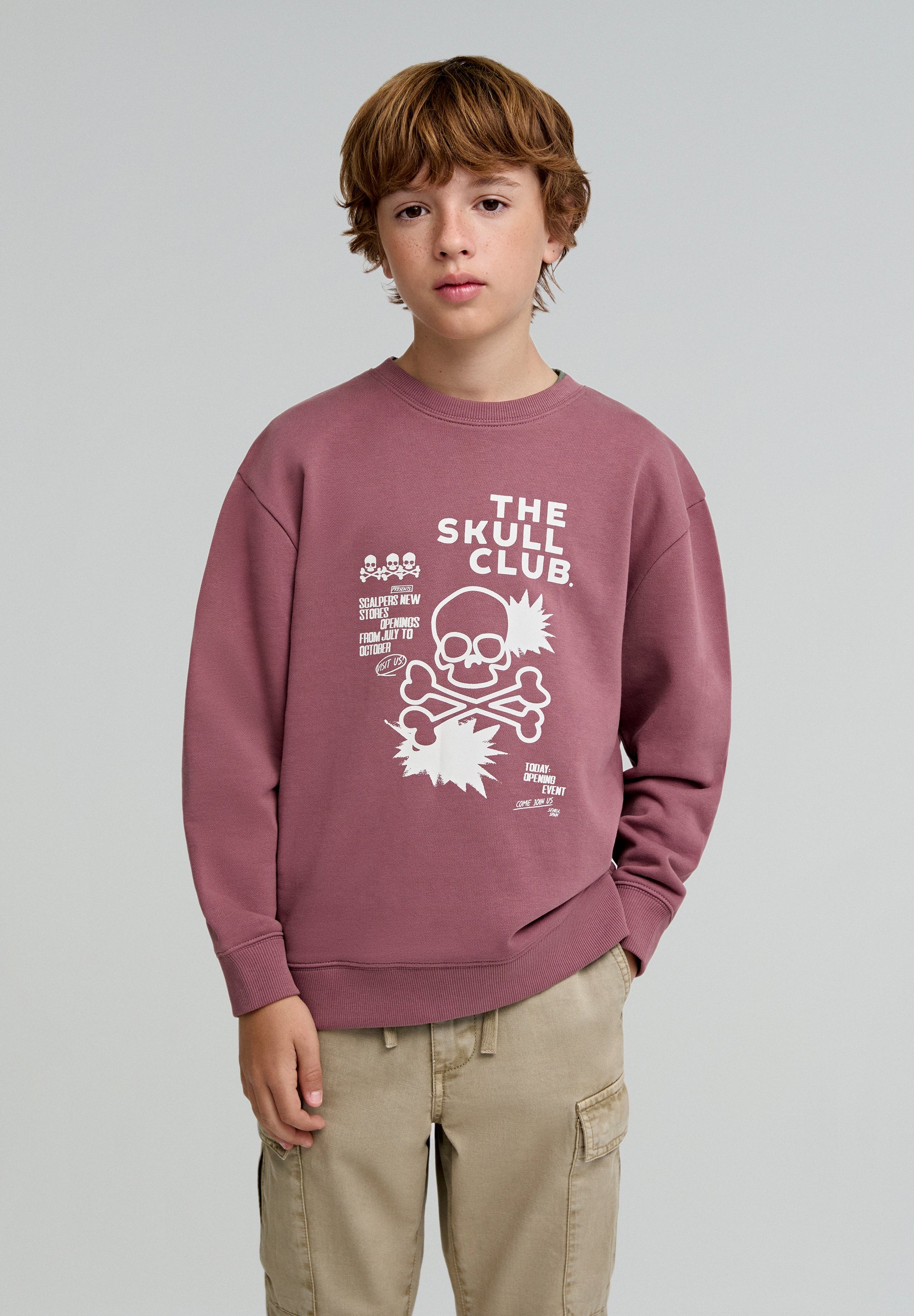 SKULL CLUB LOGO SWEATSHIRT