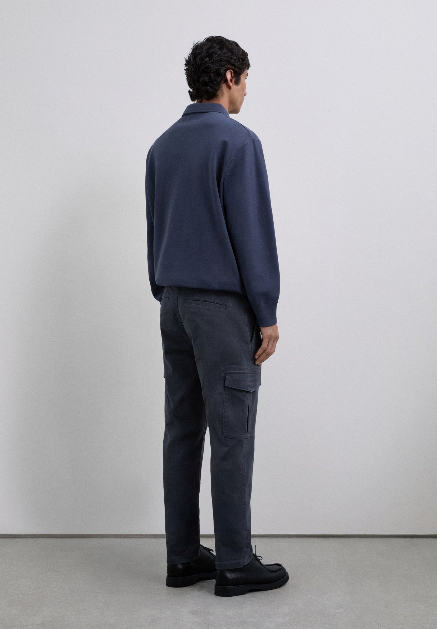 CROPPED FIT CARGO TROUSERS